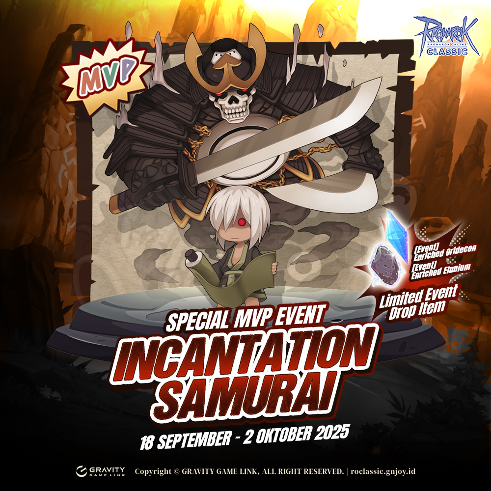 Ragnarok - 📣 Special MVP Event – Incantation Samurai Periode Event : 18 ...