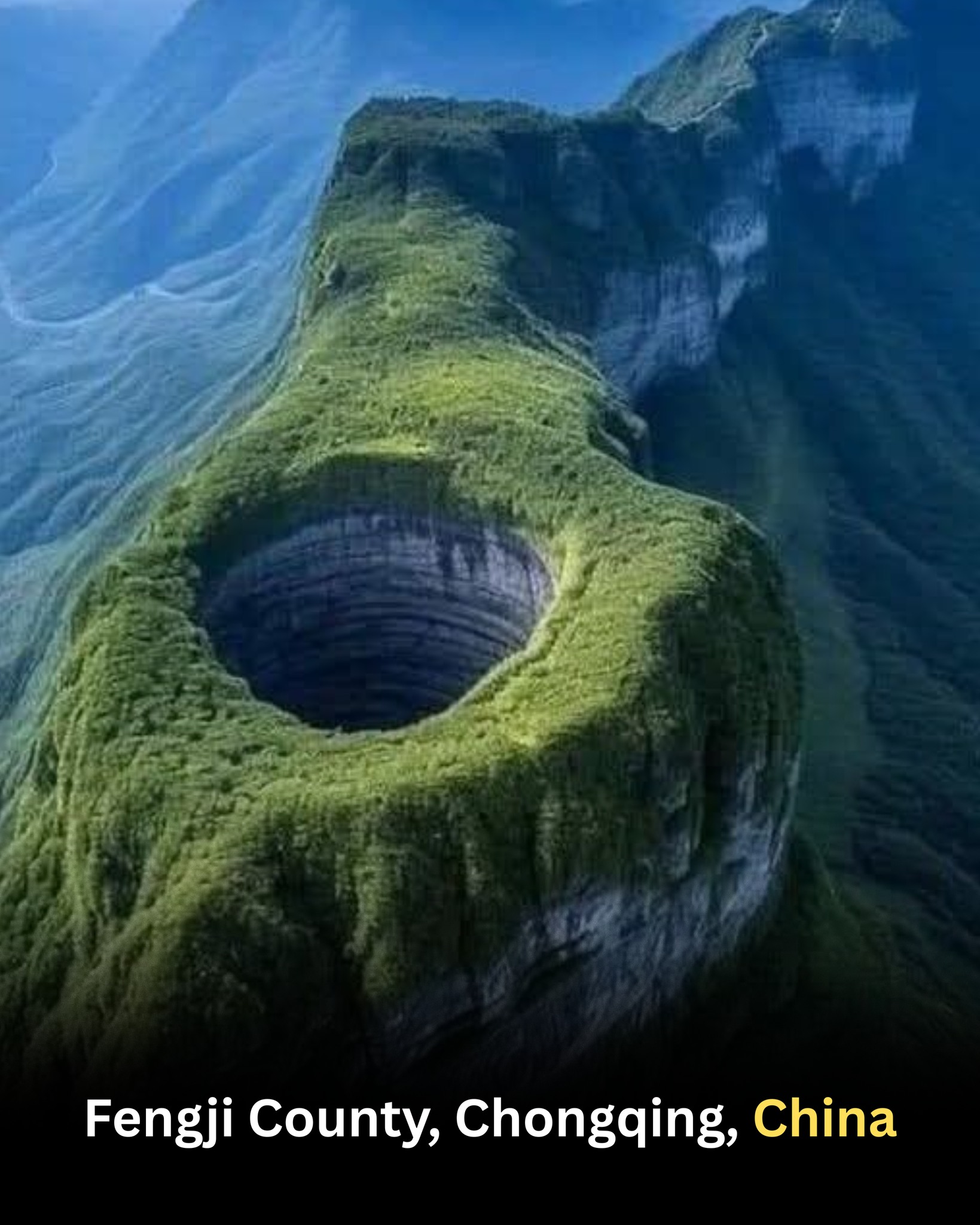 Xiaozhai Tiankeng, a colossal limestone abyss in China