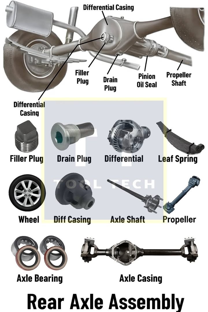 History Revived - 🚗 Rear Axle Assembly Explained: 10 Key... | Facebook