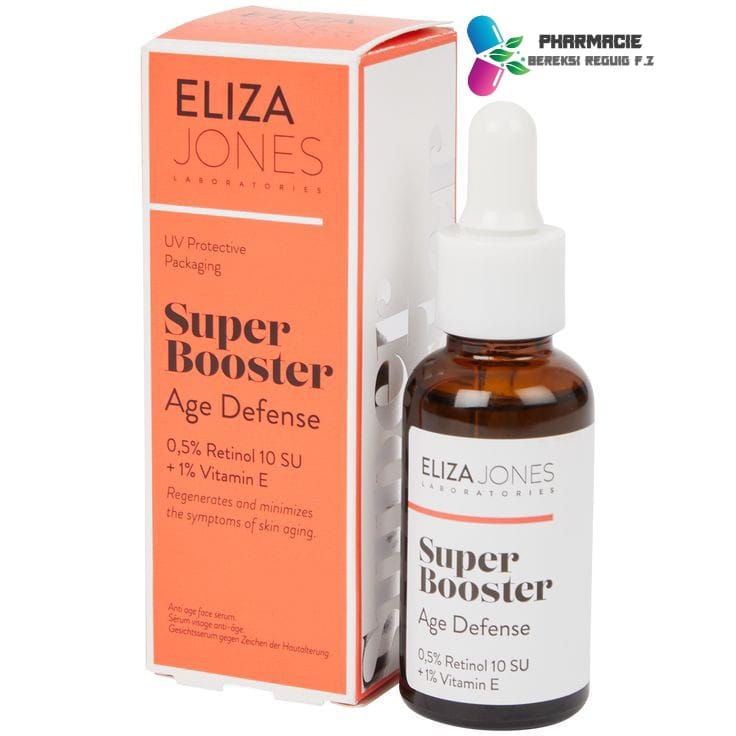 Sérum Anti-âge Eliza Jones Super Booster - Retinol + Vitamine E - 30ml - 98% Naturel