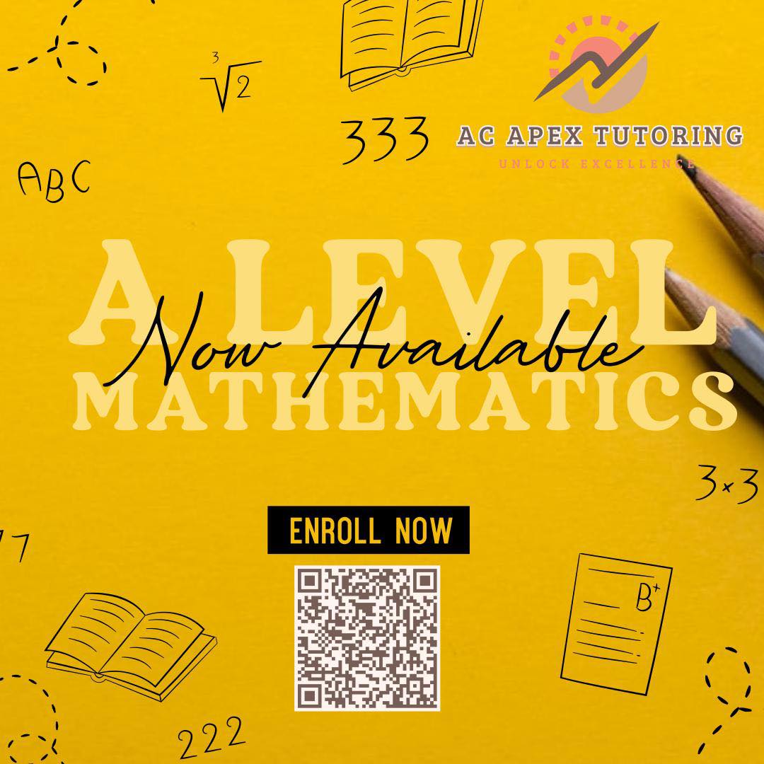 📣 A Level Mathematics weekly lessons... - AC Apex Tutoring | Facebook