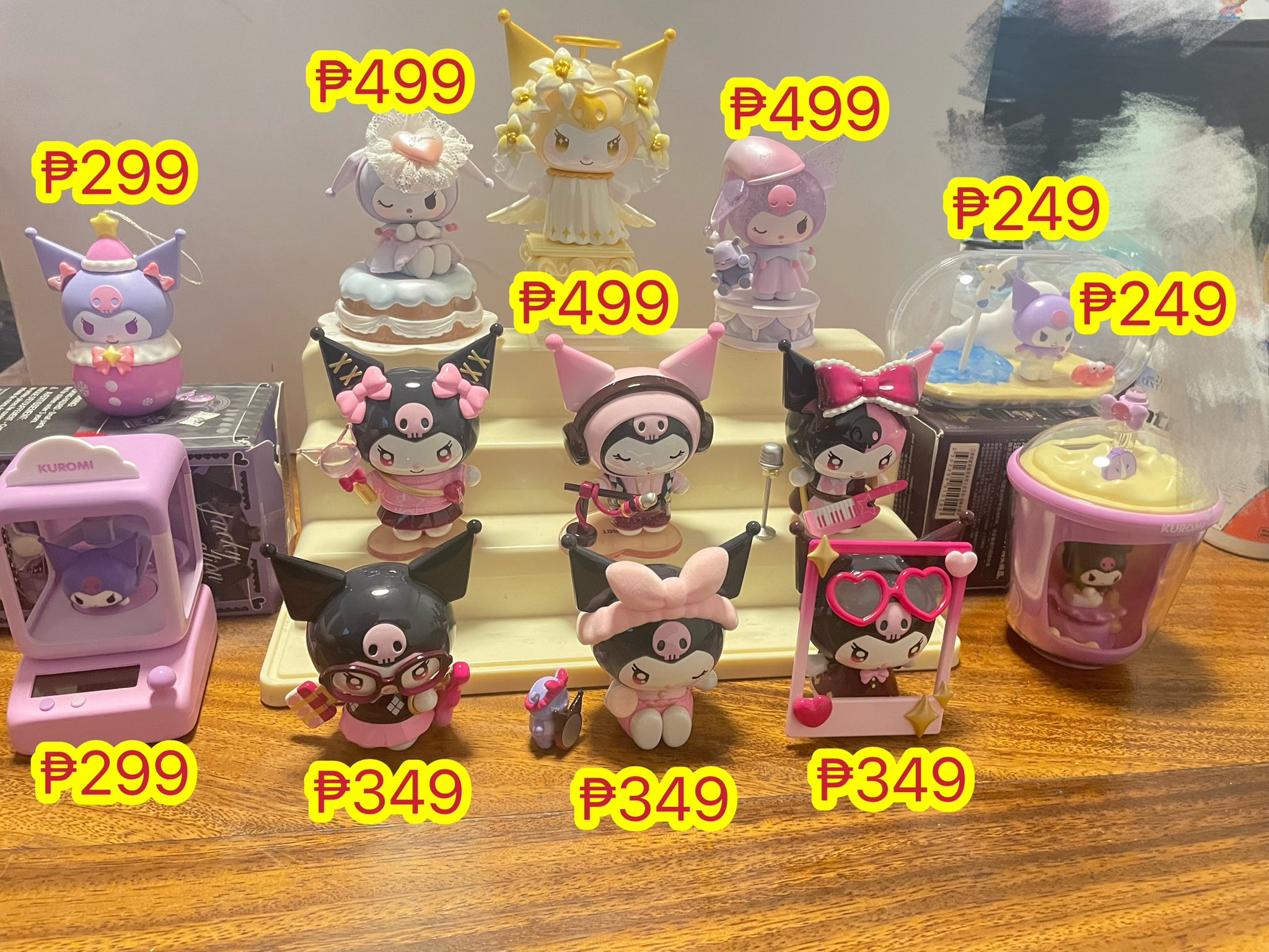 ₱499 ₱299 499 ₱499 KUROMI 249 ₱249 ₱299 ₱349 ₱349₱349