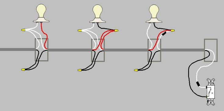 Electrician Community | A parallel wiring setup for multiple light ...