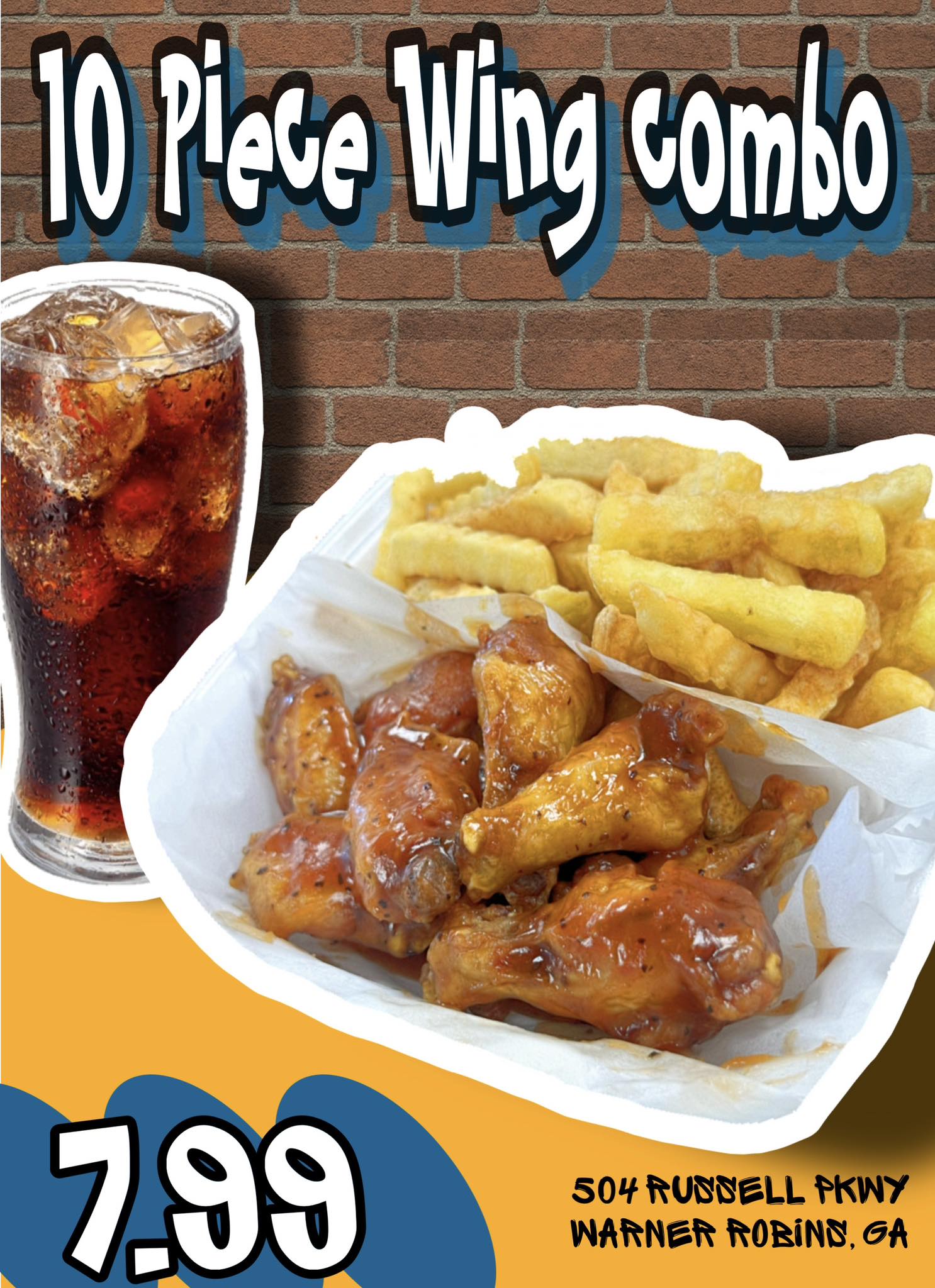 Hypewing's 10pc wing combo for $7.99