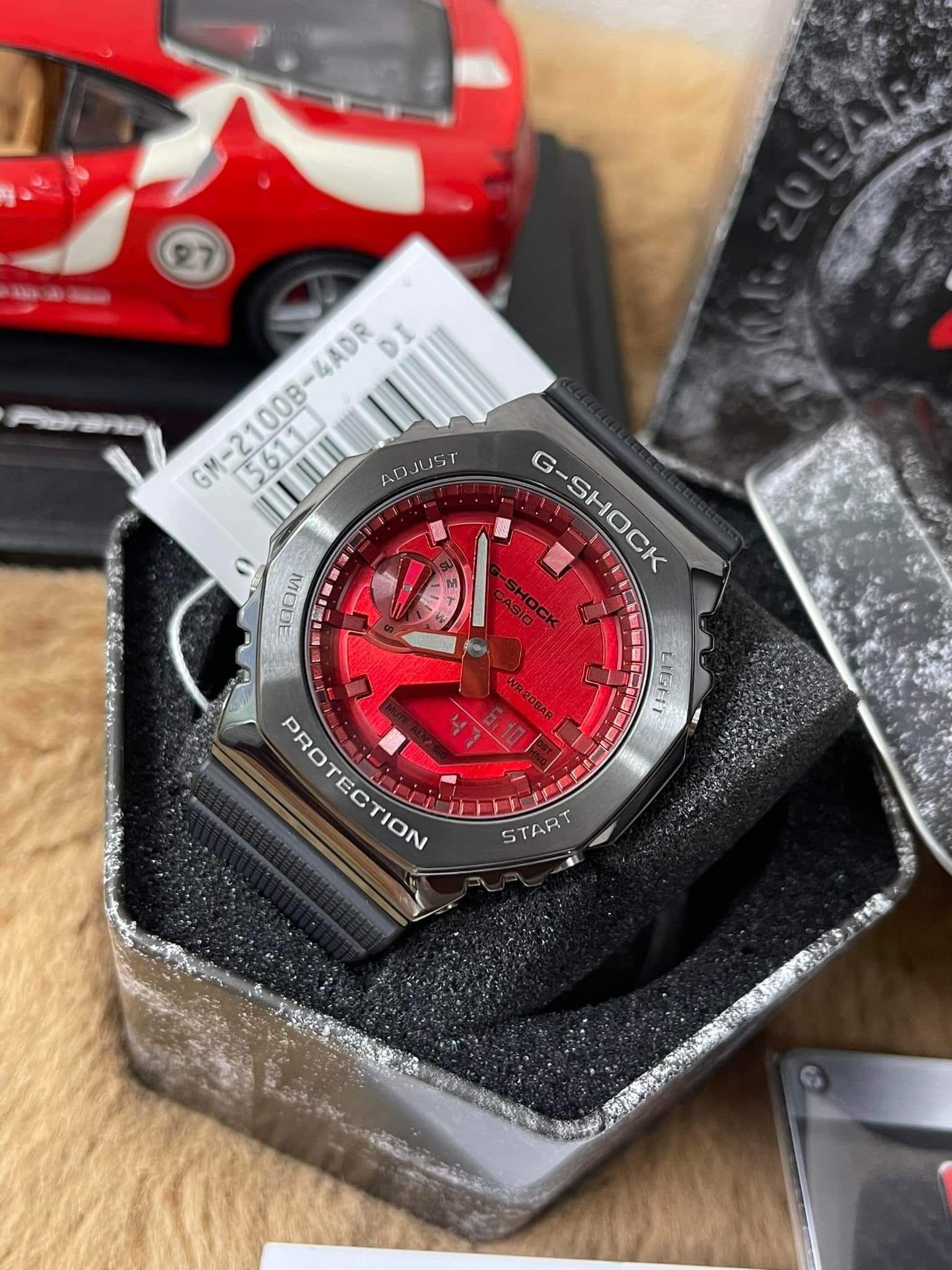 Casio G-Shock GM-2100B-4A Red Dial Men