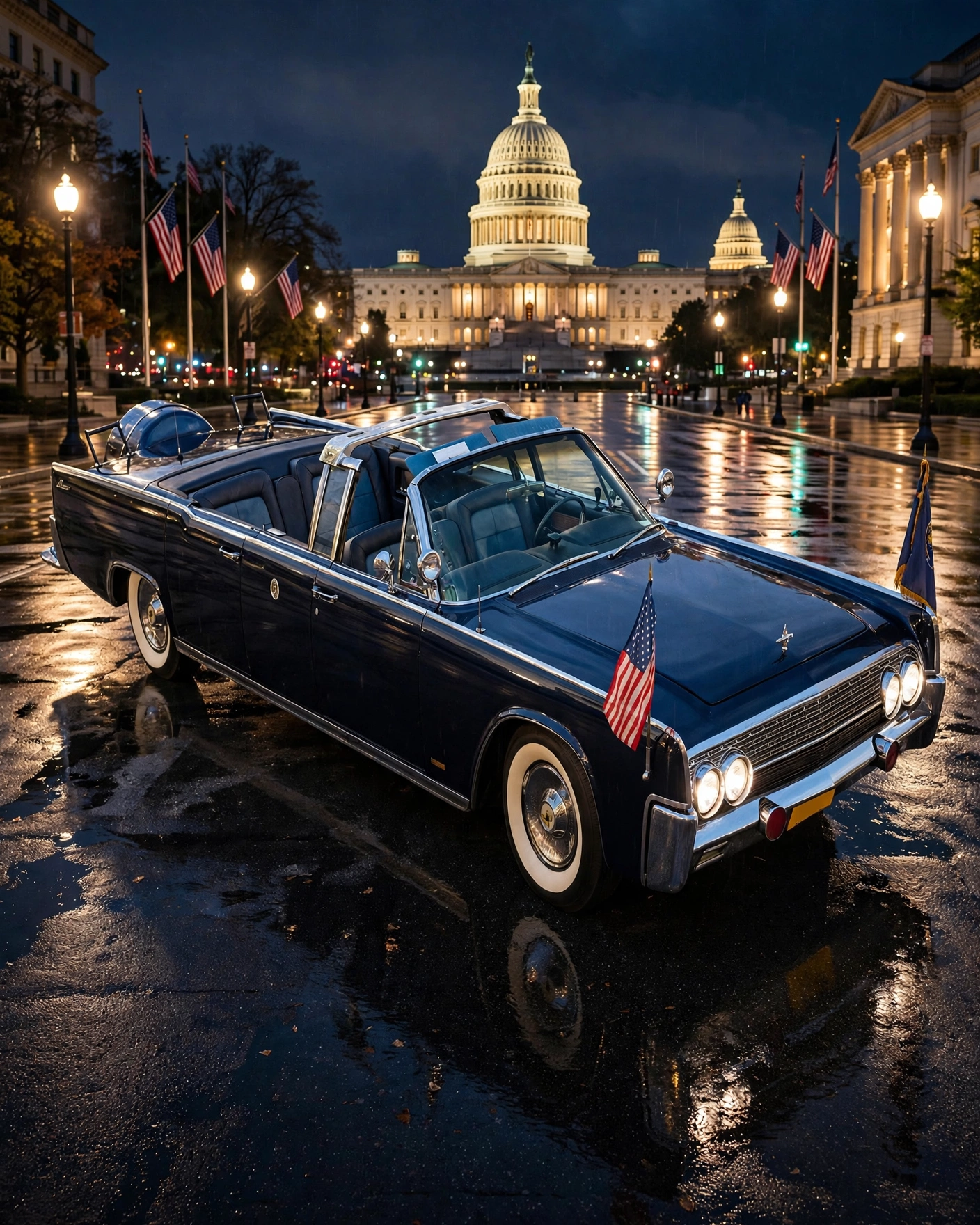 LINCOLN CONTINENTAL X100 1961 ケネディ大統領 File:Kennedy Car 1961