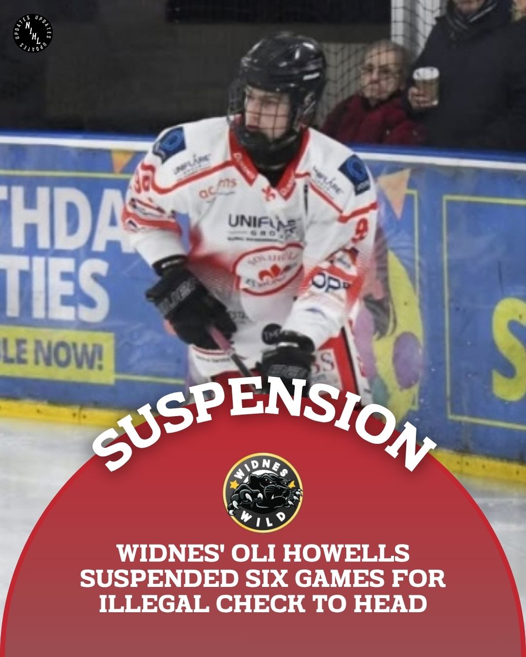 ⚖️ Widnes Wild defenceman Oli Howells... - NIHL North Updates | Facebook