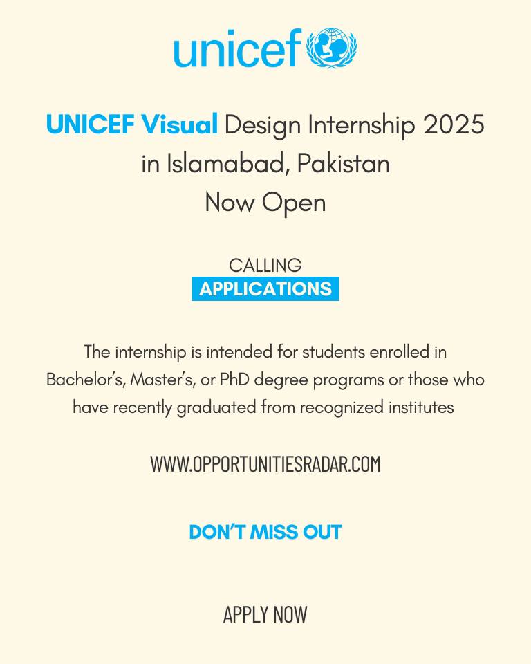 Opportunities - UNICEF Visual Design Internship 2025 Visit: https ...