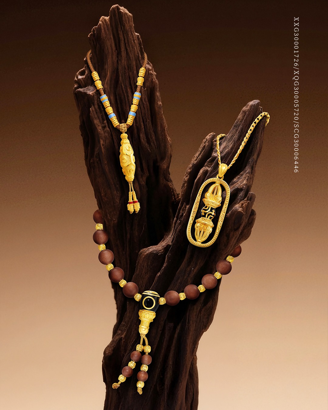 Supreme Gold Dzi Bead Collection, inspired by Tibetan culture