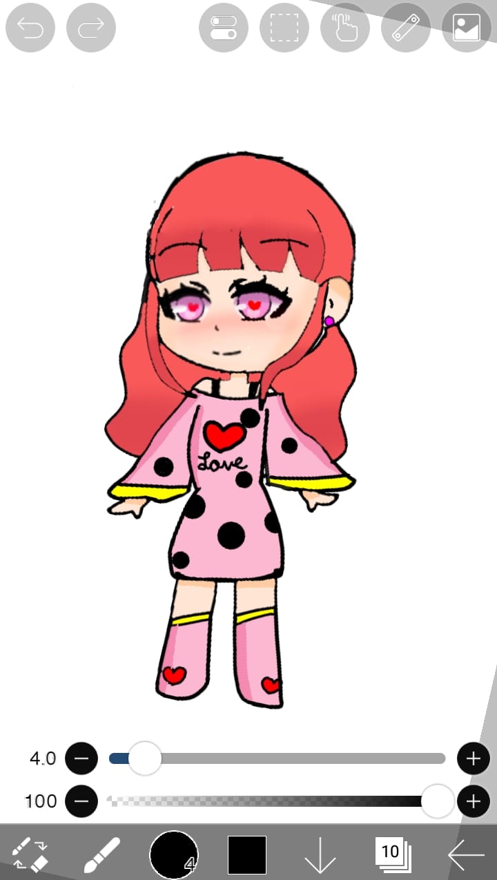 Lae'zel chibi drawing in ideal girlfriend meme style