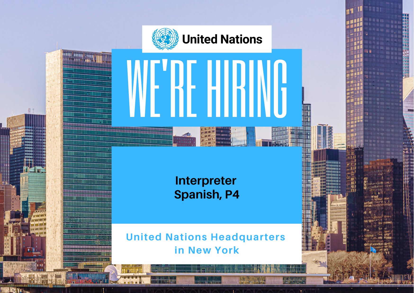 🎧 The Spanish Interpretation Section in New York is filling a position ...