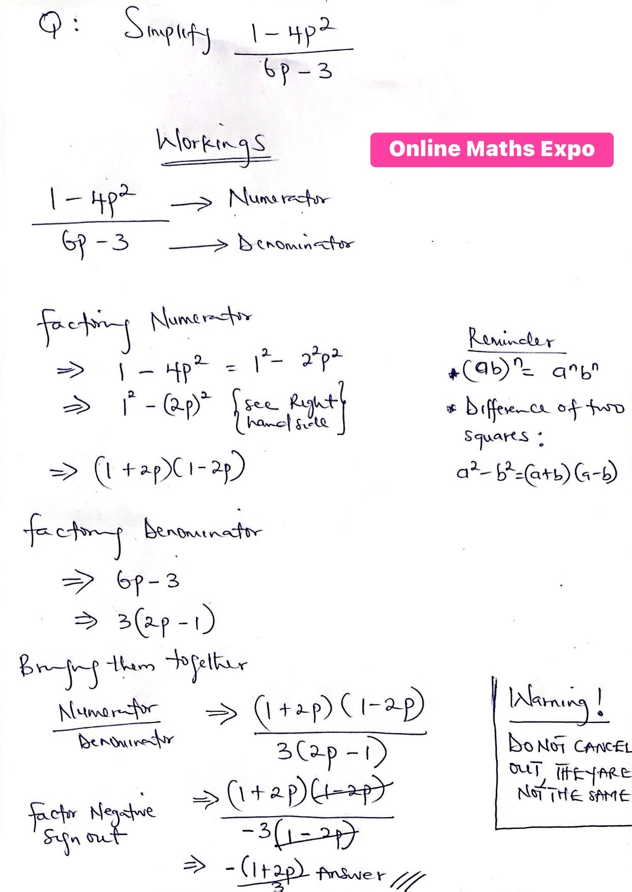 EB7✍️✍️✍️✍️ Expression algebrique(developer/Factoriser
