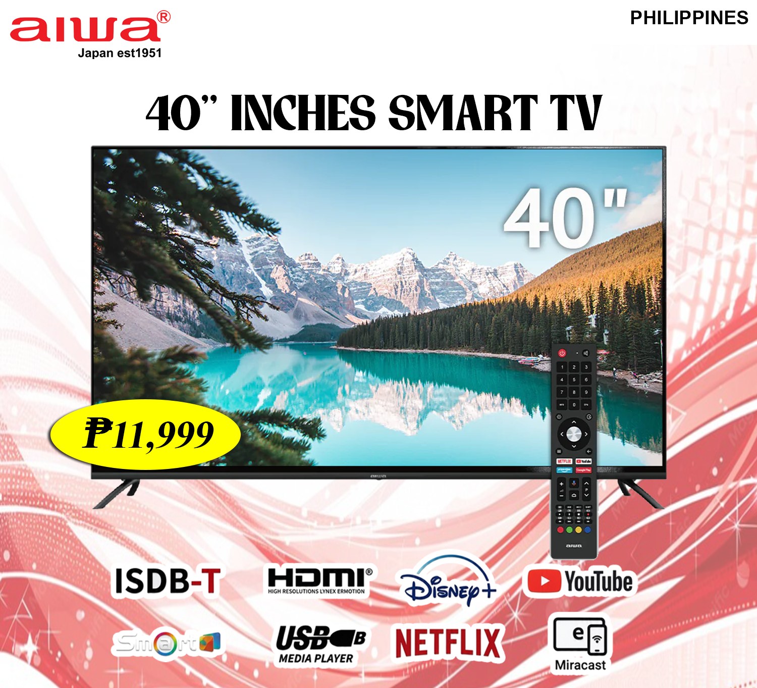 Aiwa - Bring the theater home with the AIWA 65