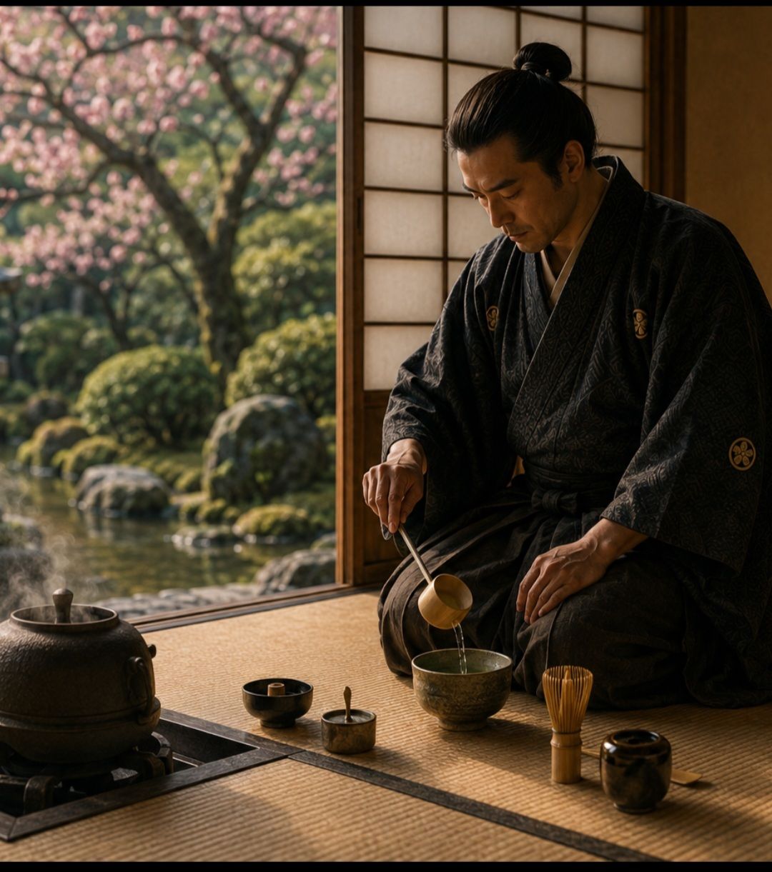 Japanese teabowls in Chanoyu ceremony