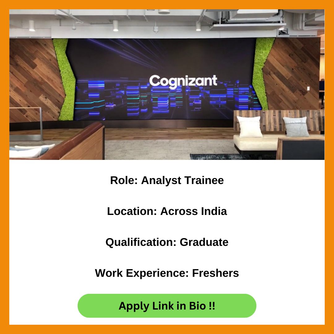 JobsCoupe - Cognizant Off Campus Drive 2025: Apply Now for... | Facebook