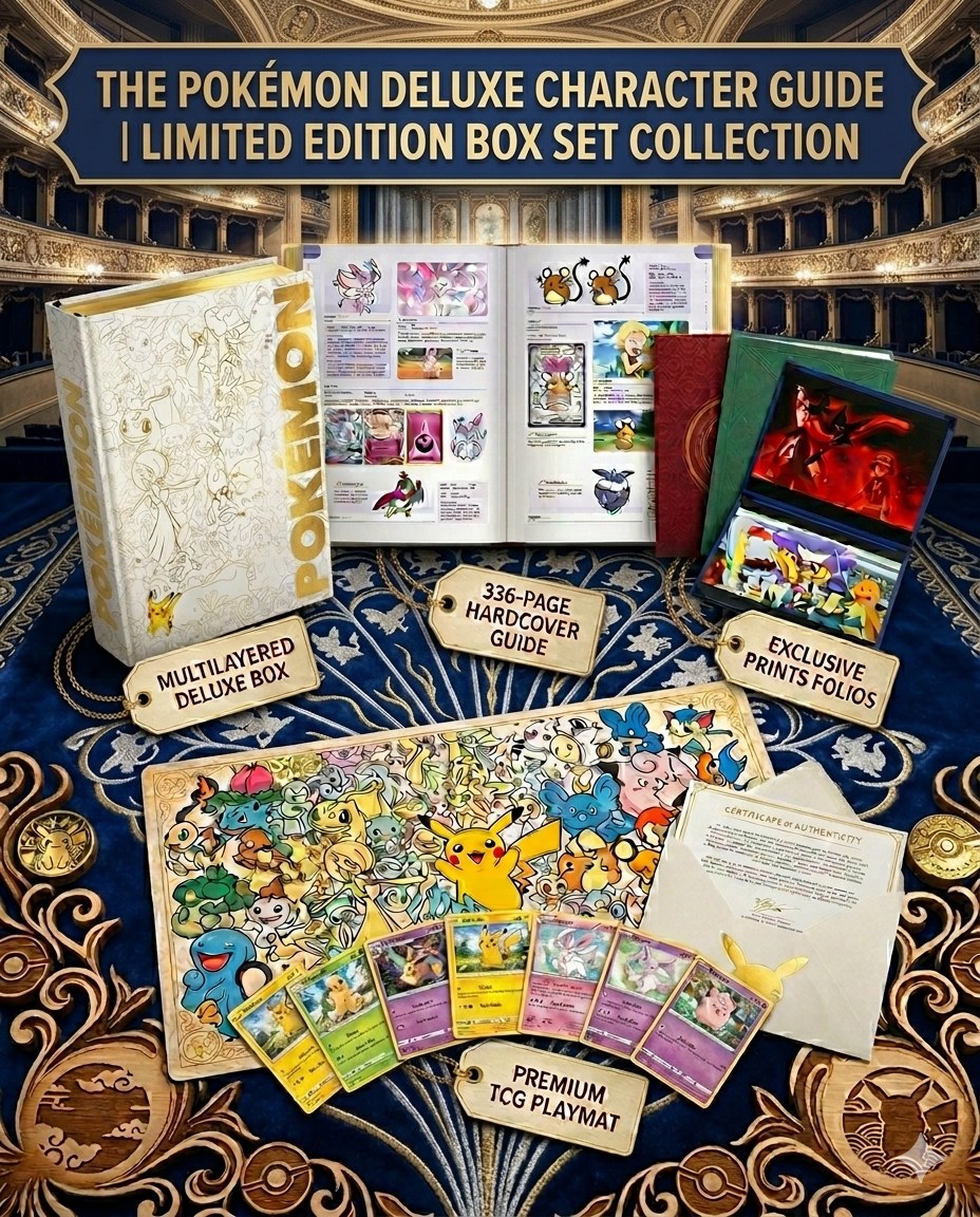 Pokémon Deluxe Character Guide Limited Edition Box Set