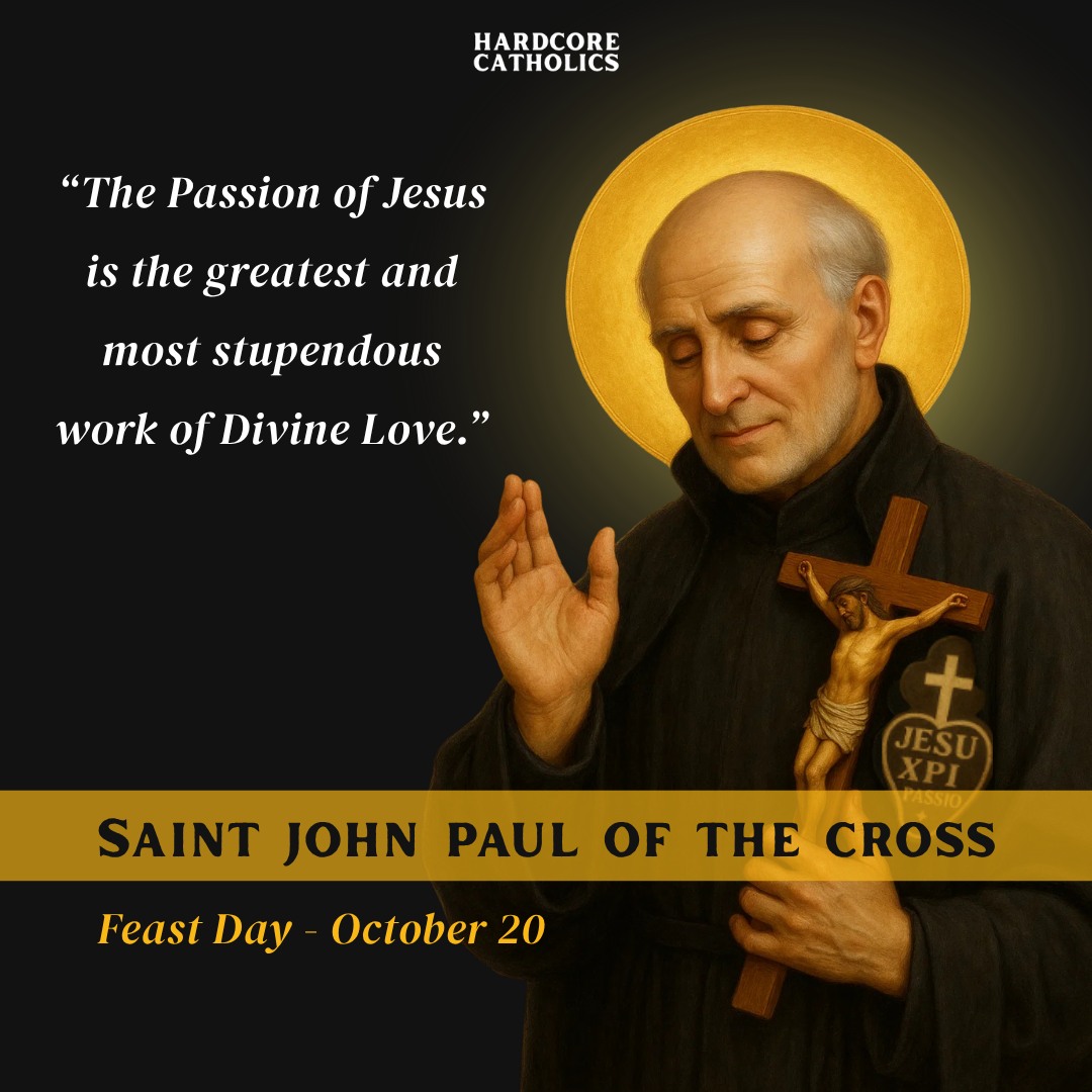 📅 October 20 — Feast of Saint Paul of... - Hardcore Catholics | Facebook