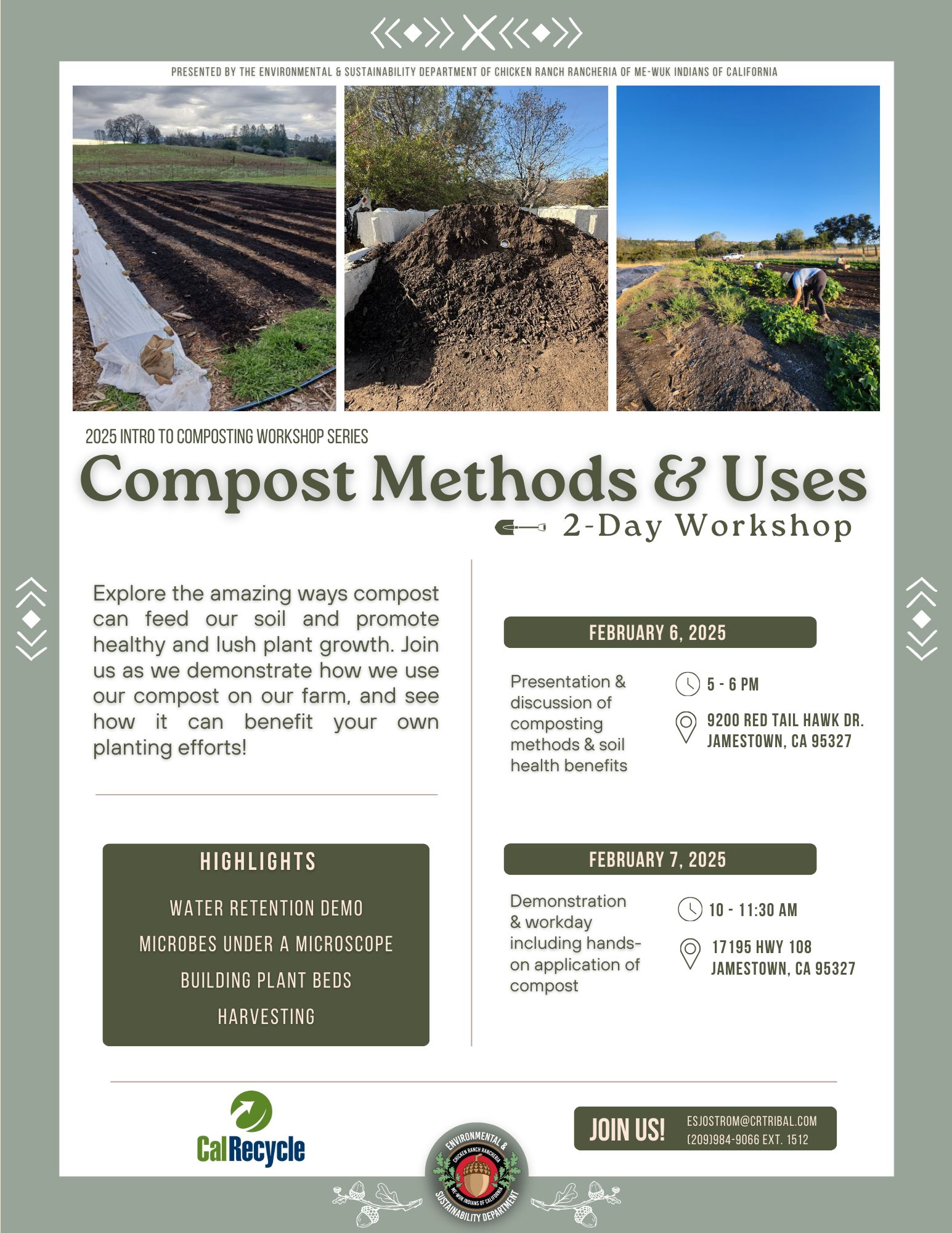 Chicken - Join us this Thursday and Friday for our composting workshop ...