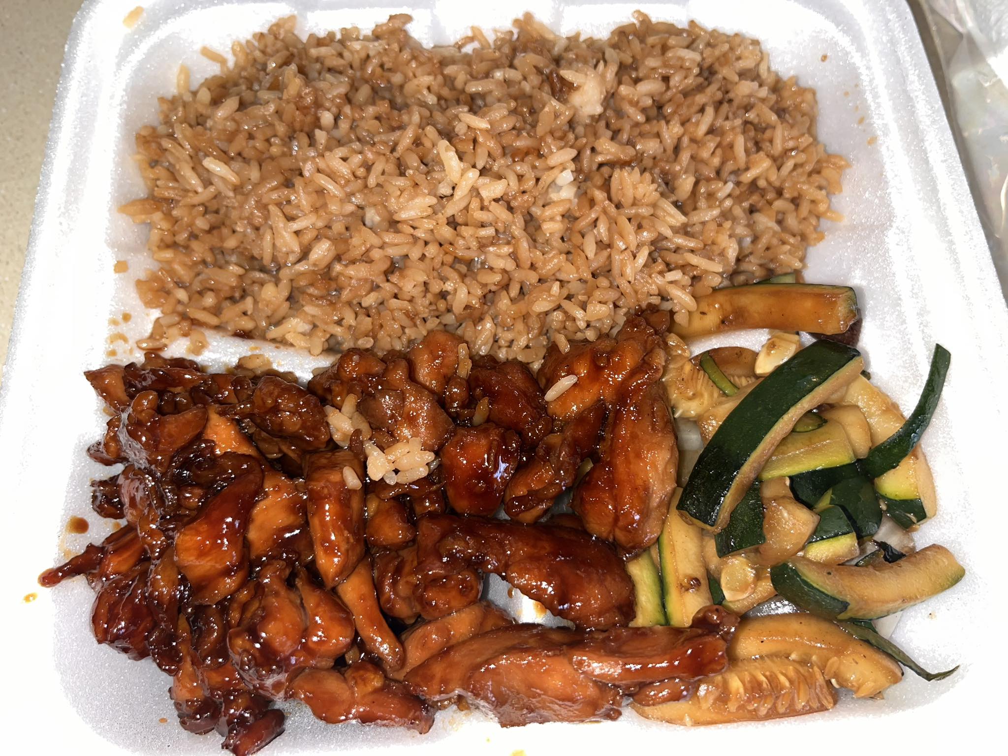 Delicious chicken hibachi at Osaka