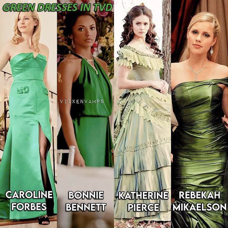 caroline forbes green dress Pick your favorite goddess 💚 GREEN DRESSES INTVD つ売トシキ VIIXENVAMPS AMPS VITXENVA BONNIE BENNETT KATHERINE REBEKAH PIERCE MIKAELSON _alt_chain-straps-drawstring-cut-out-mini-dress