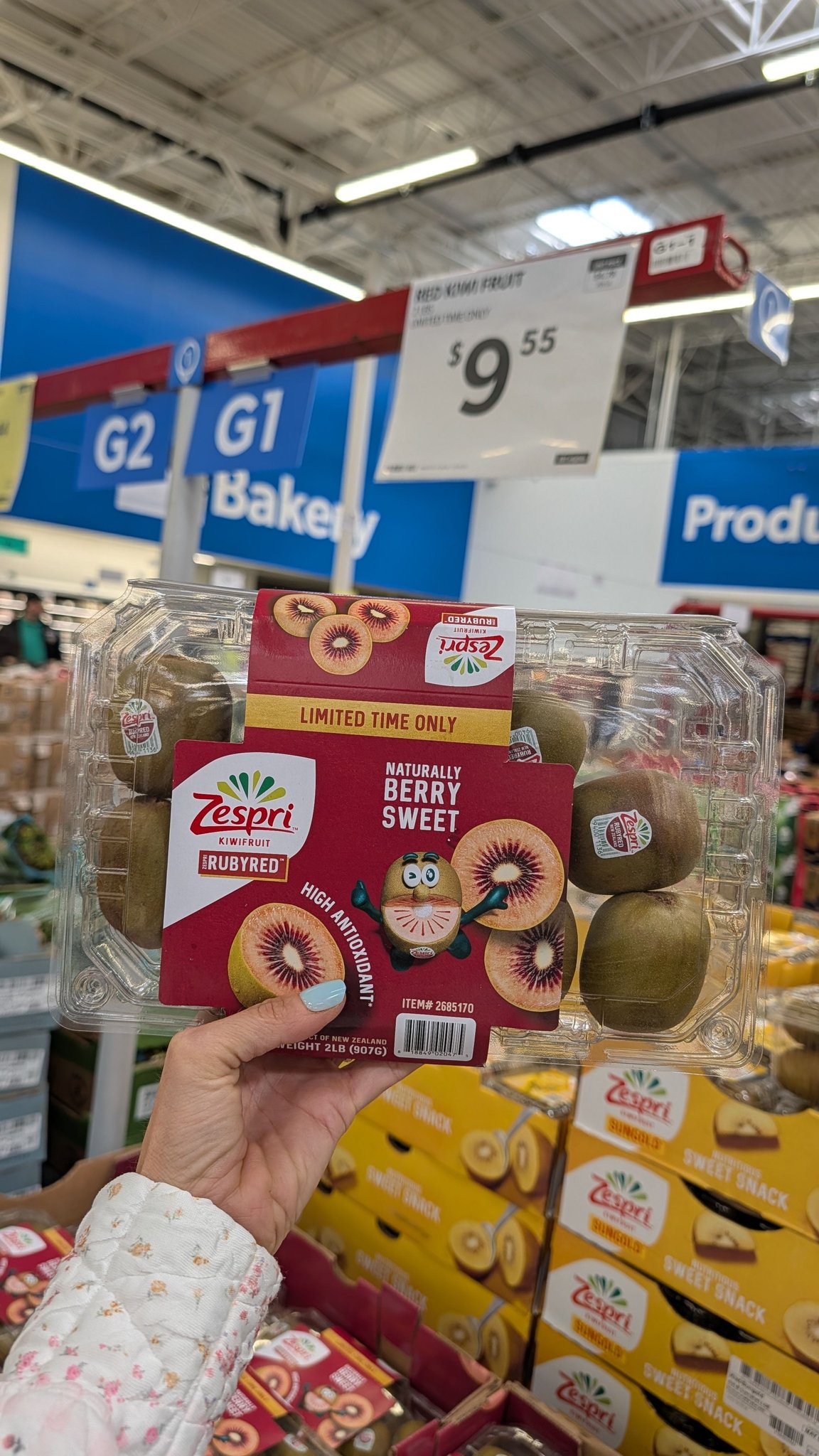 I spotted these limited edition berry kiwi fruit at Sam's club in
