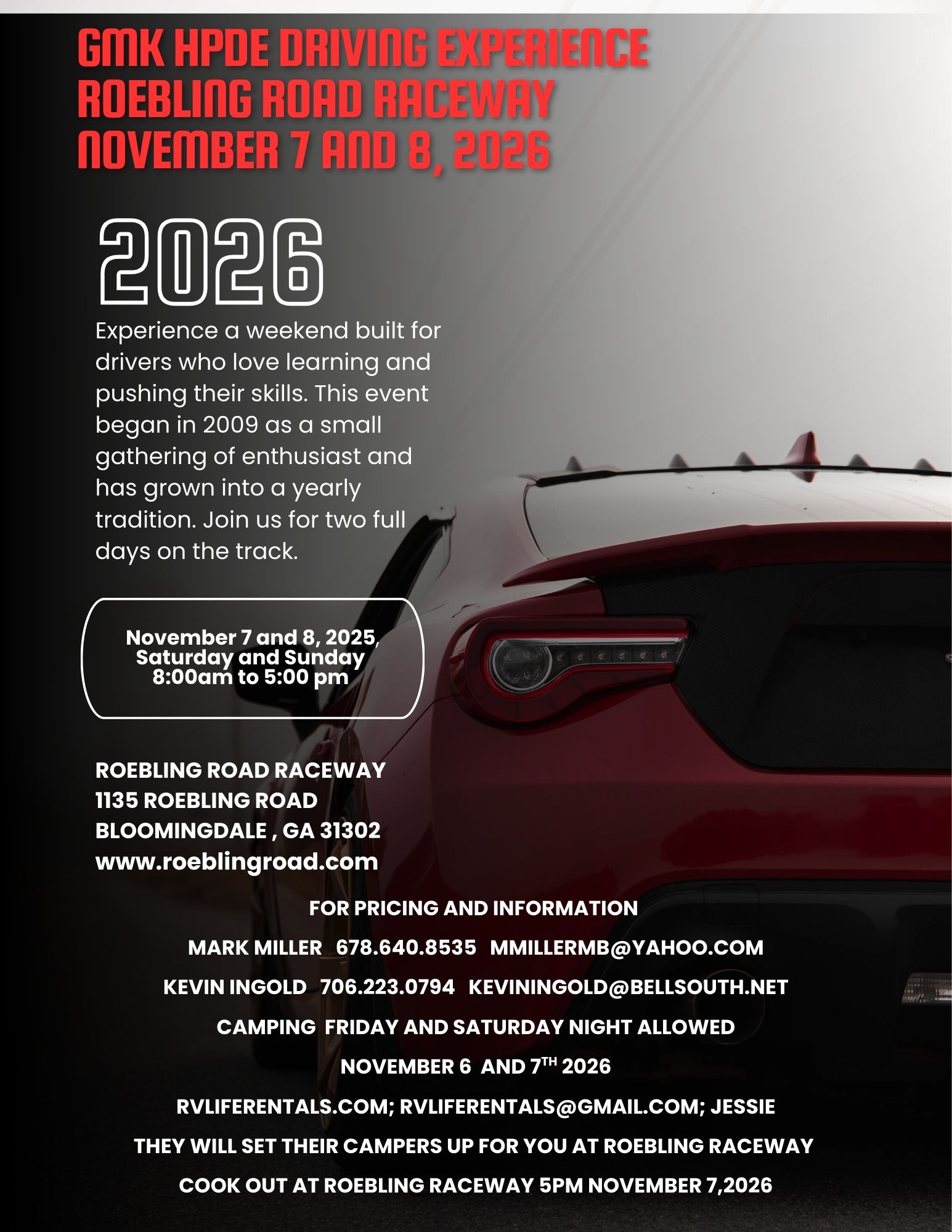 GMK HPDE Driving Experience Weekend