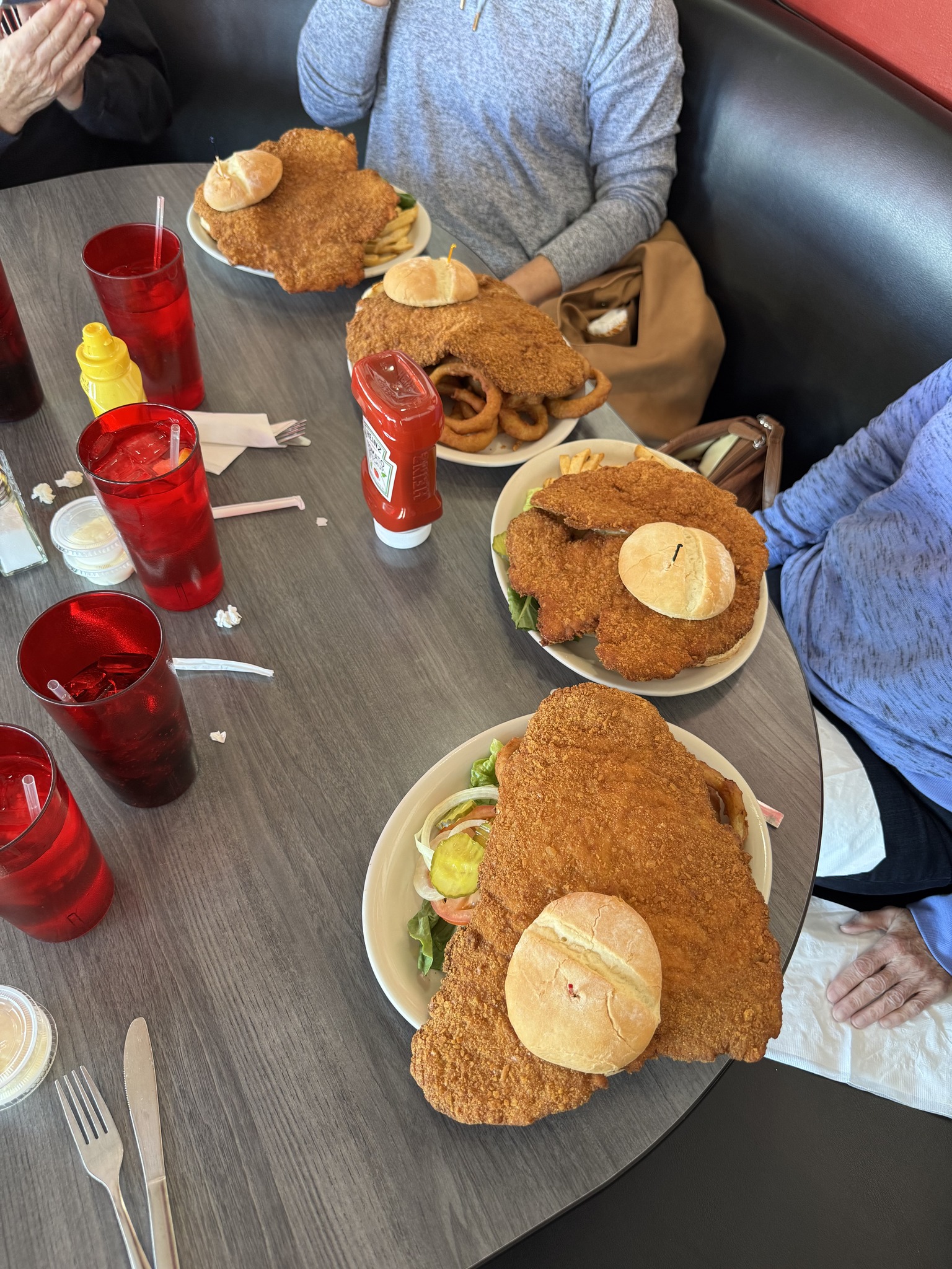 Hoosier Cafe, Chandler, AZ. Four Hoosiers, 4 Tenderloins!