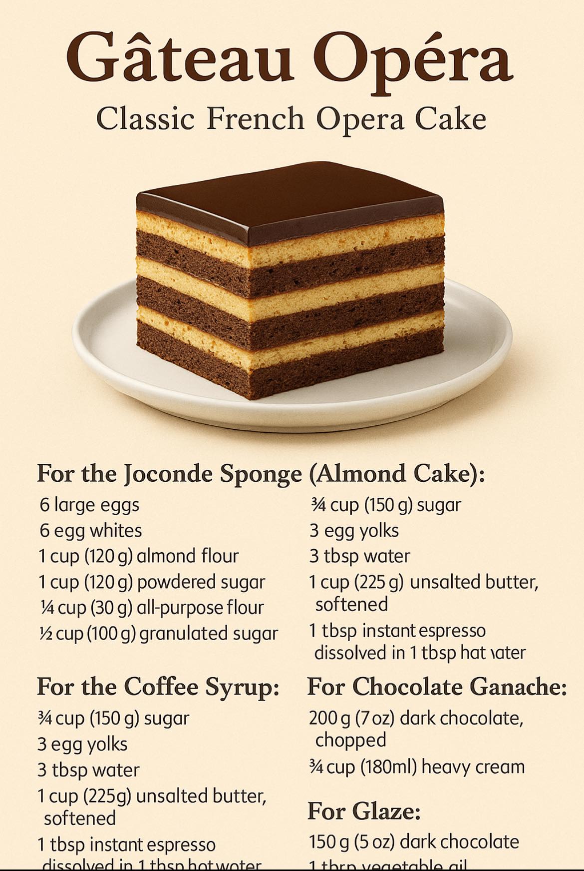 Linas - 🎂 Gâteau Opéra (Classic French Opera Cake) 🇫🇷 A masterpiece of ...