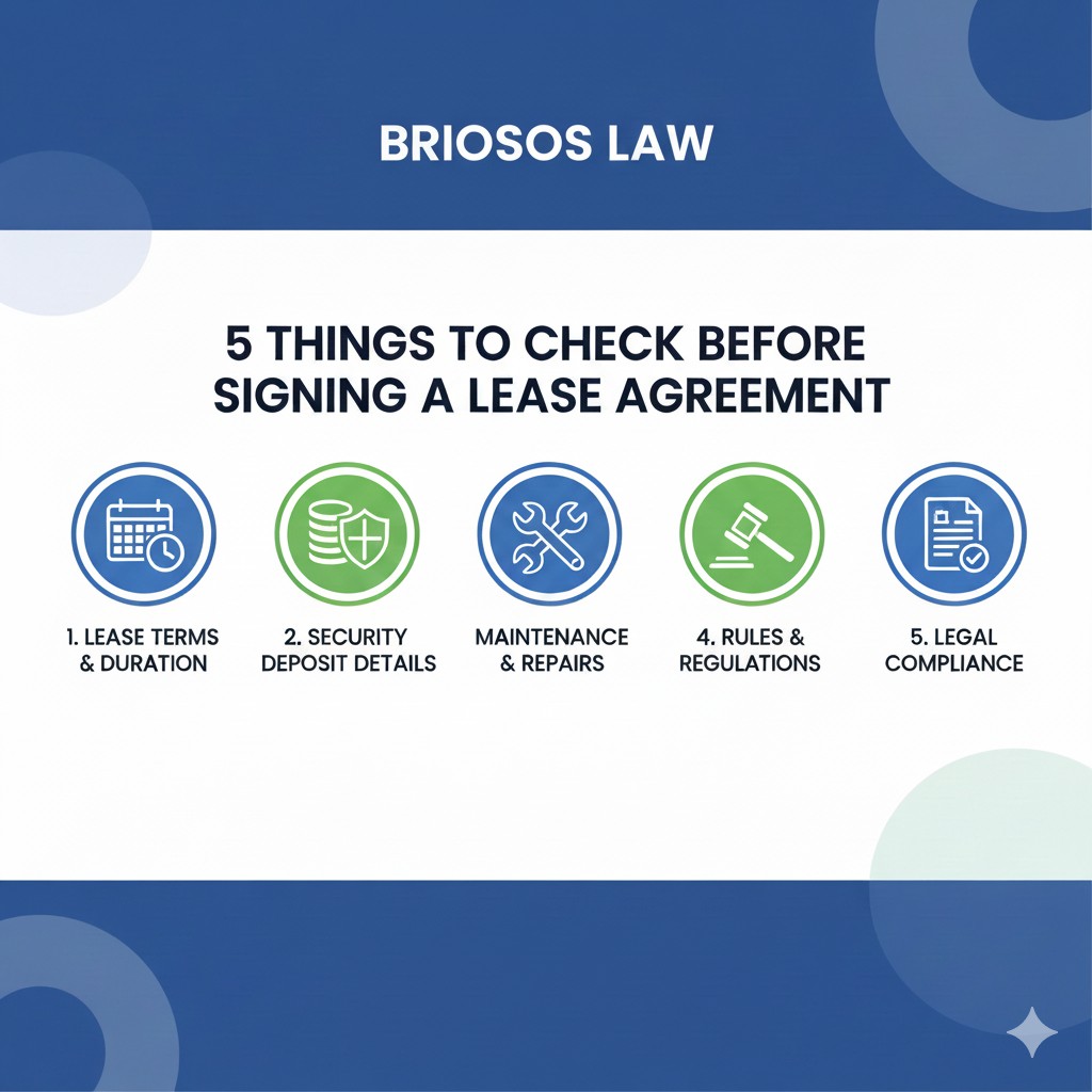 Briosos - 5 Things to Check Before Signing a Lease Agreement 💬 Have you ...