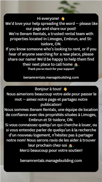 Benam Rentals