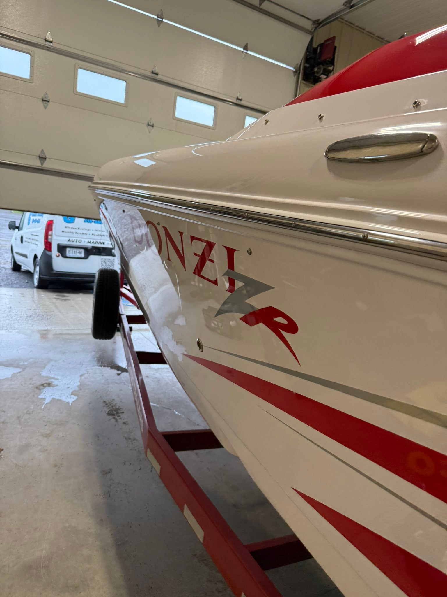 Donzi boat hull treatment after sea trial