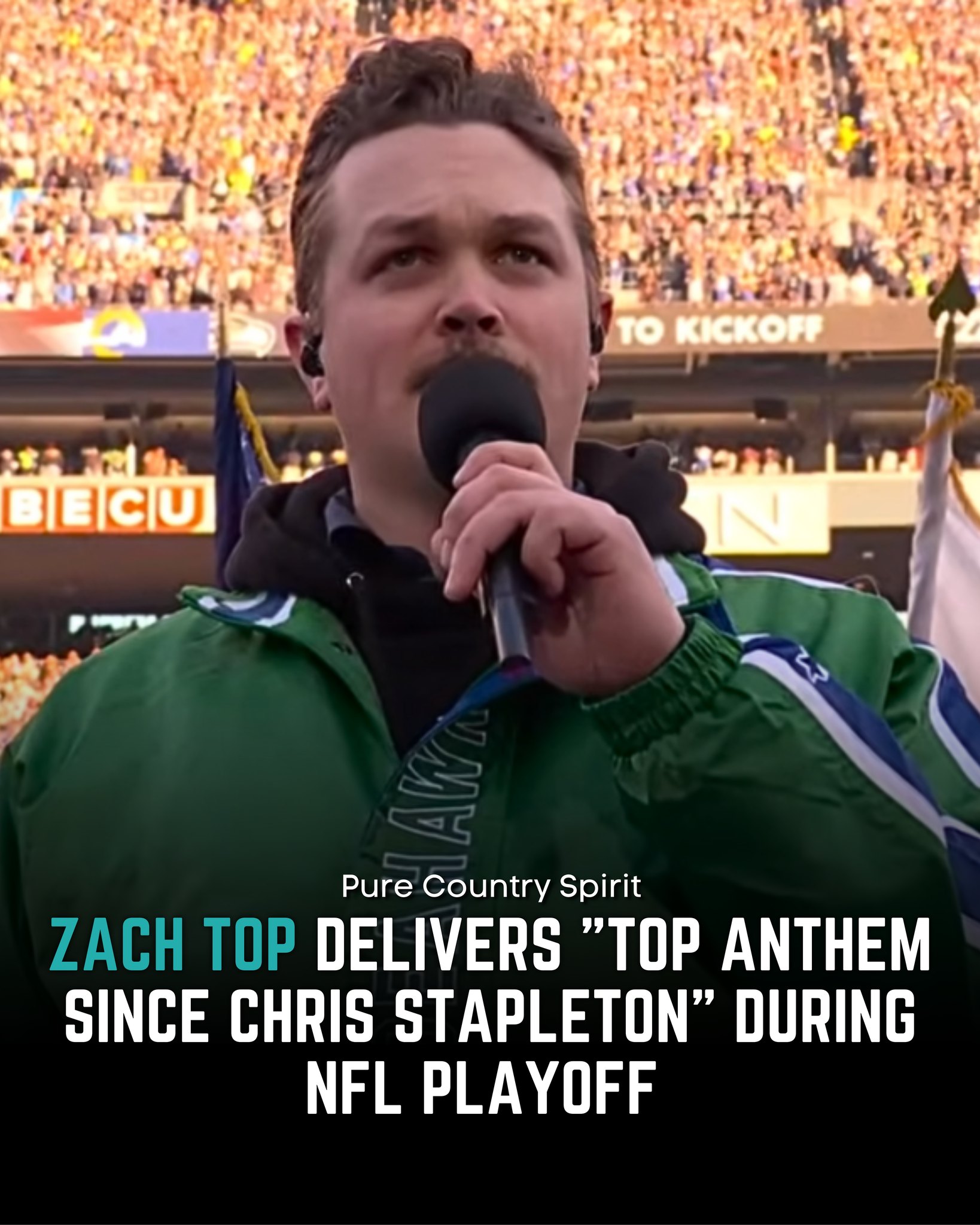 Zach Top’s appearance at the NFC... - Pure Country Spirit | Facebook