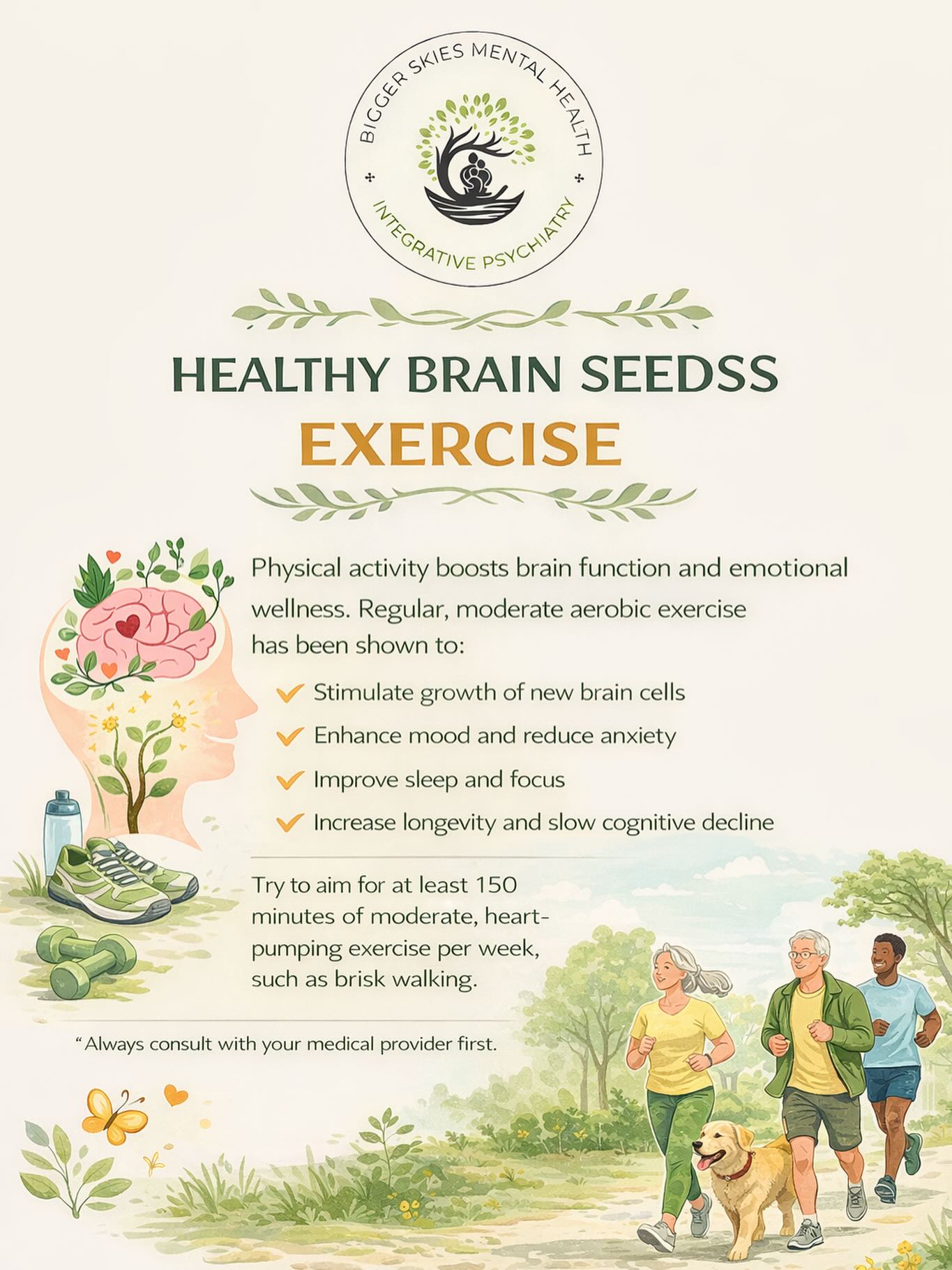 Bigger - 🧠 Healthy Brain SEEDSS: Exercise 🏃‍♀️ Exercise isn’t just good ...