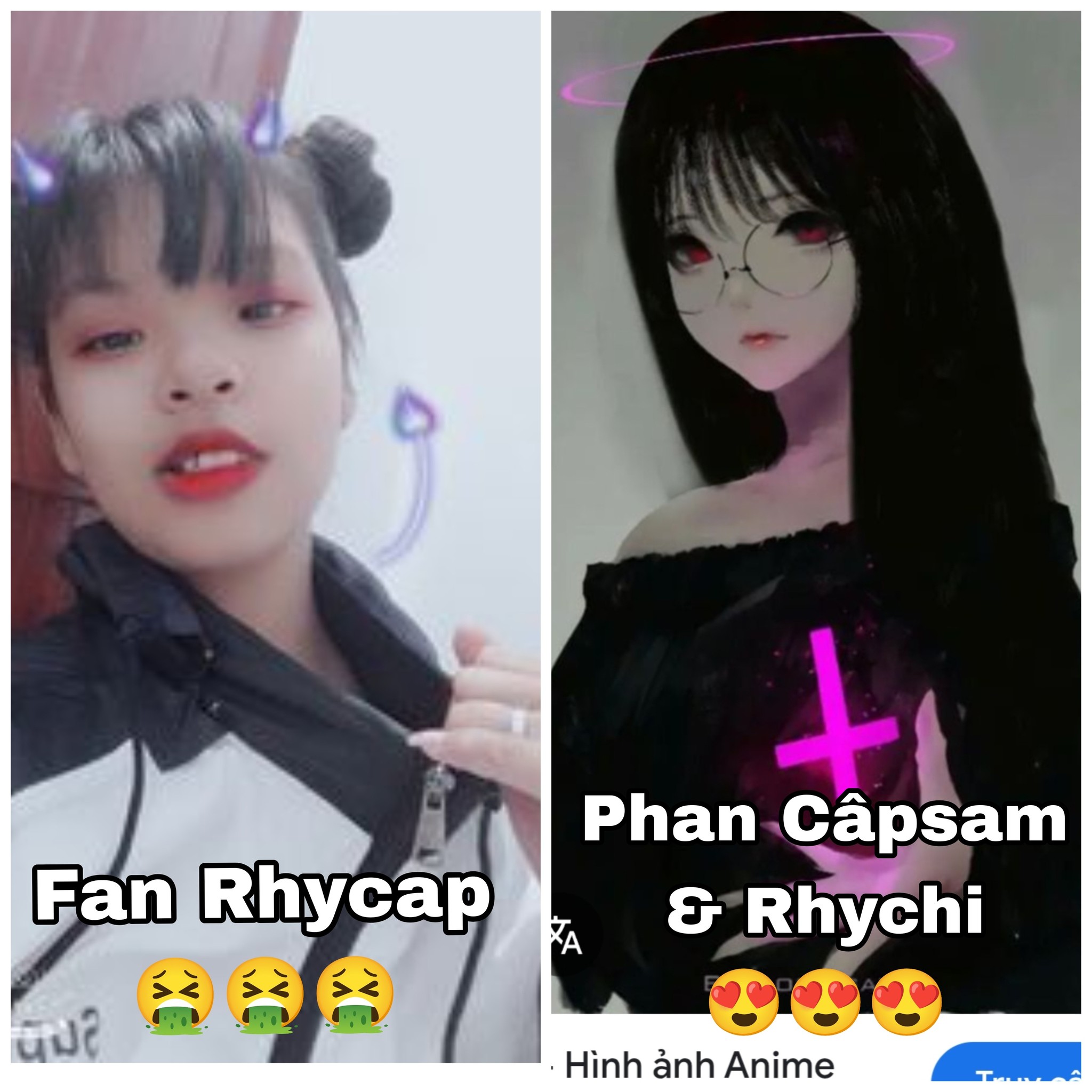Fan Rhychi & Capsam (Rhycap cấm vô) | Nhìn là bít ai đẳg cấp hơn rồi 😂🤣 ...
