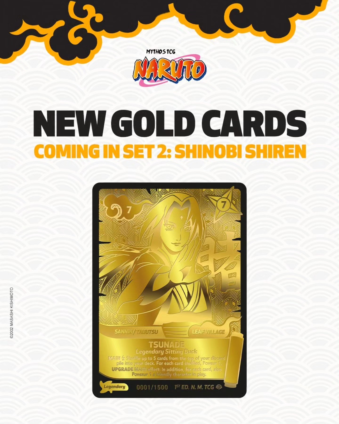 Naruto Mythos TCG gold cards set 2 Shinobi Shiren