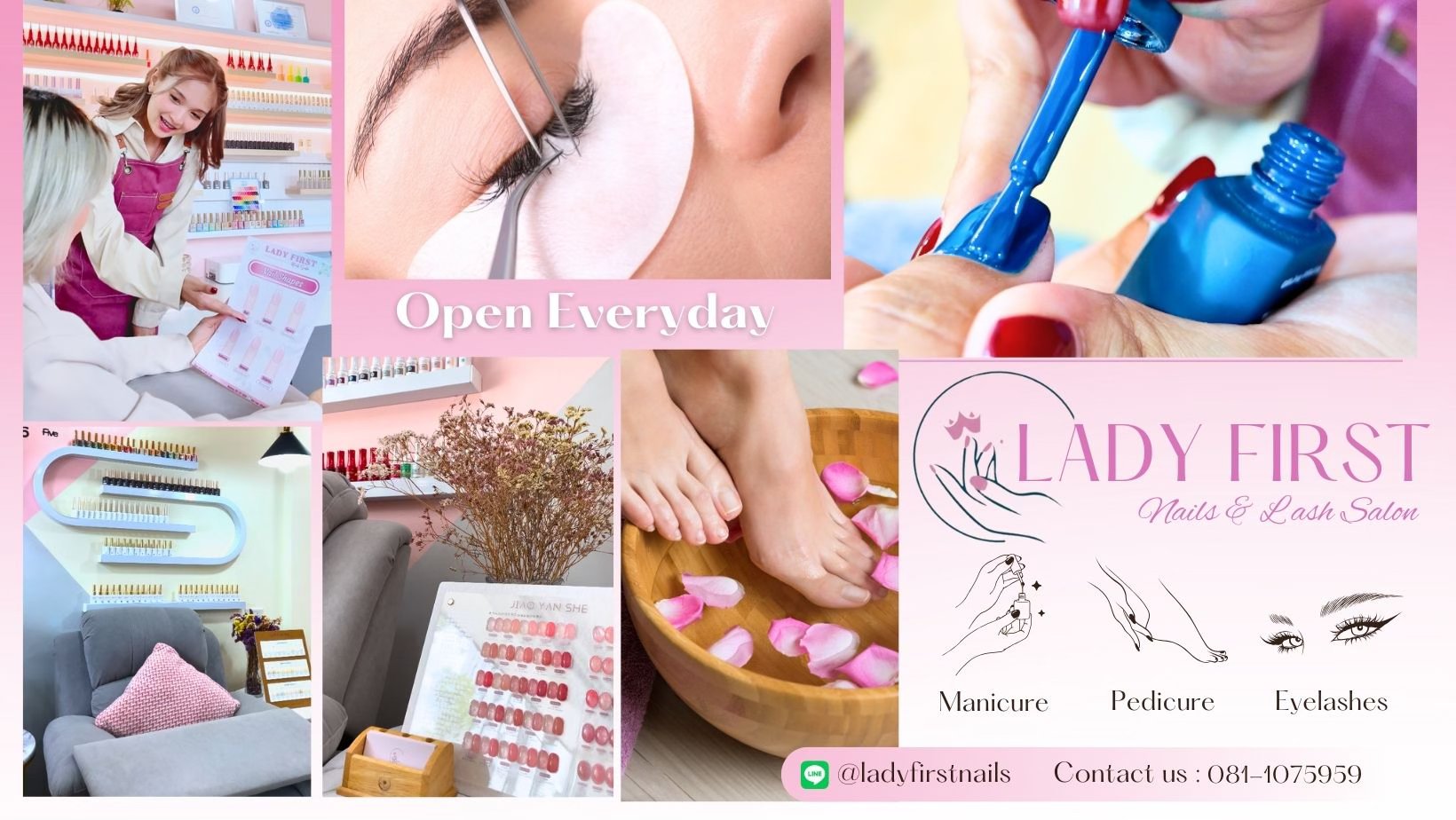 Lady First Nails Salon ทำเล็บ สปาเล็บ เชียงใหม่