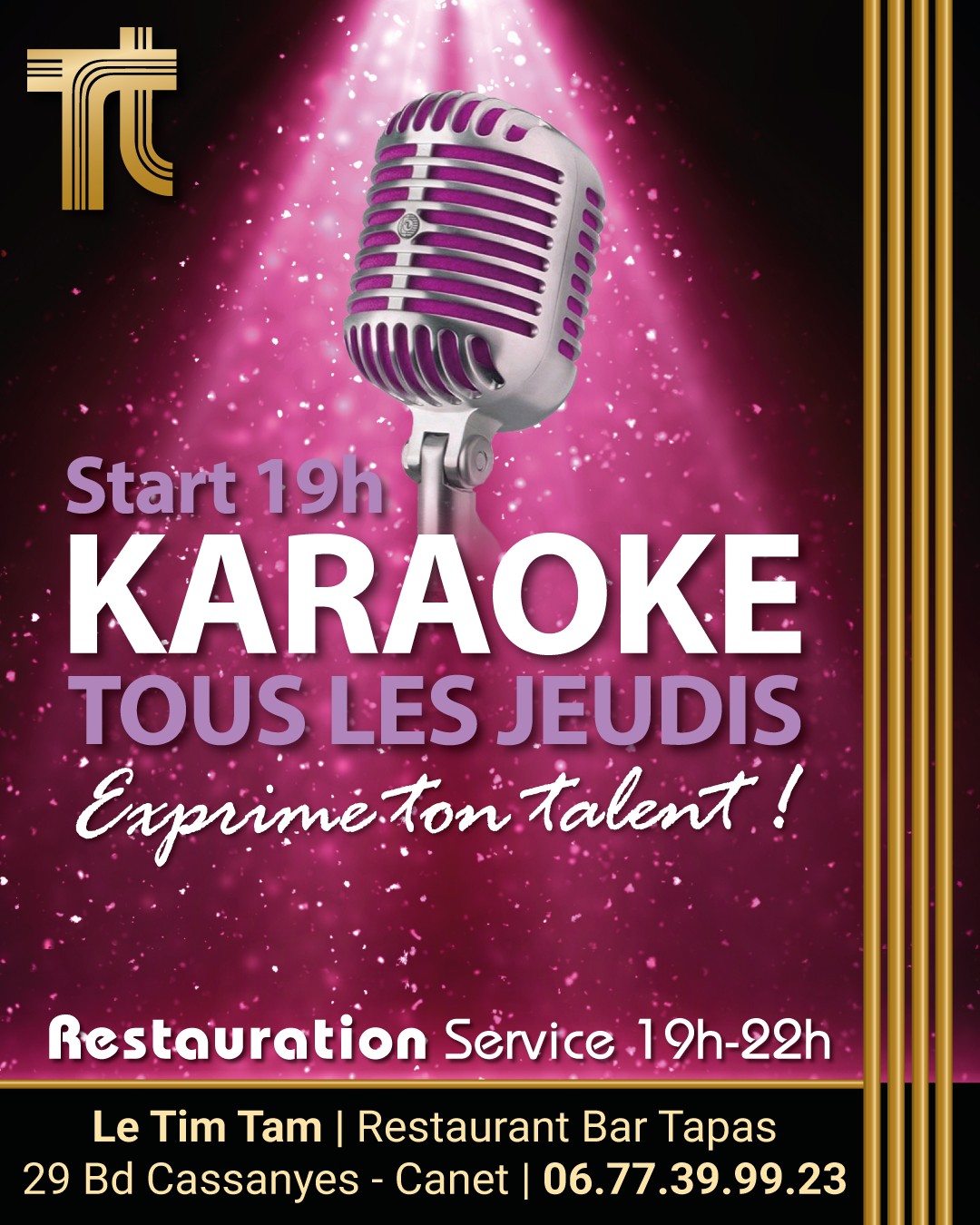 Le Tim Tam - 🎤 **JEUDI = KARAOKÉ au TIM TAM ** 🎶 📍 *Canet... | Facebook