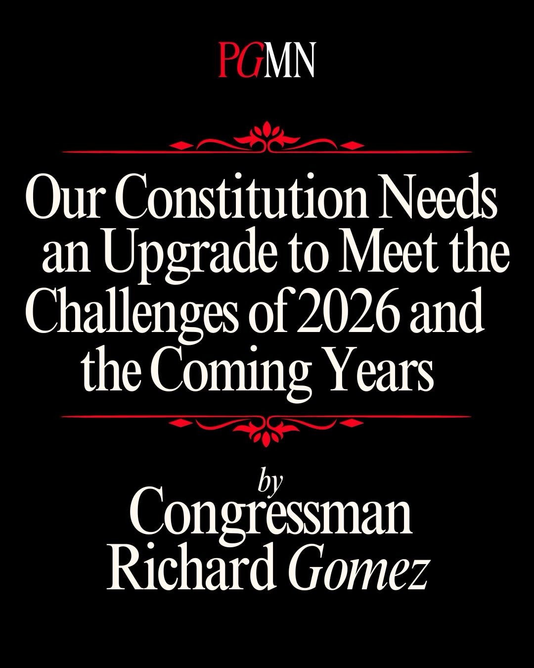 Congressman Richard Gomez... - Peanut Gallery Media Network | Facebook
