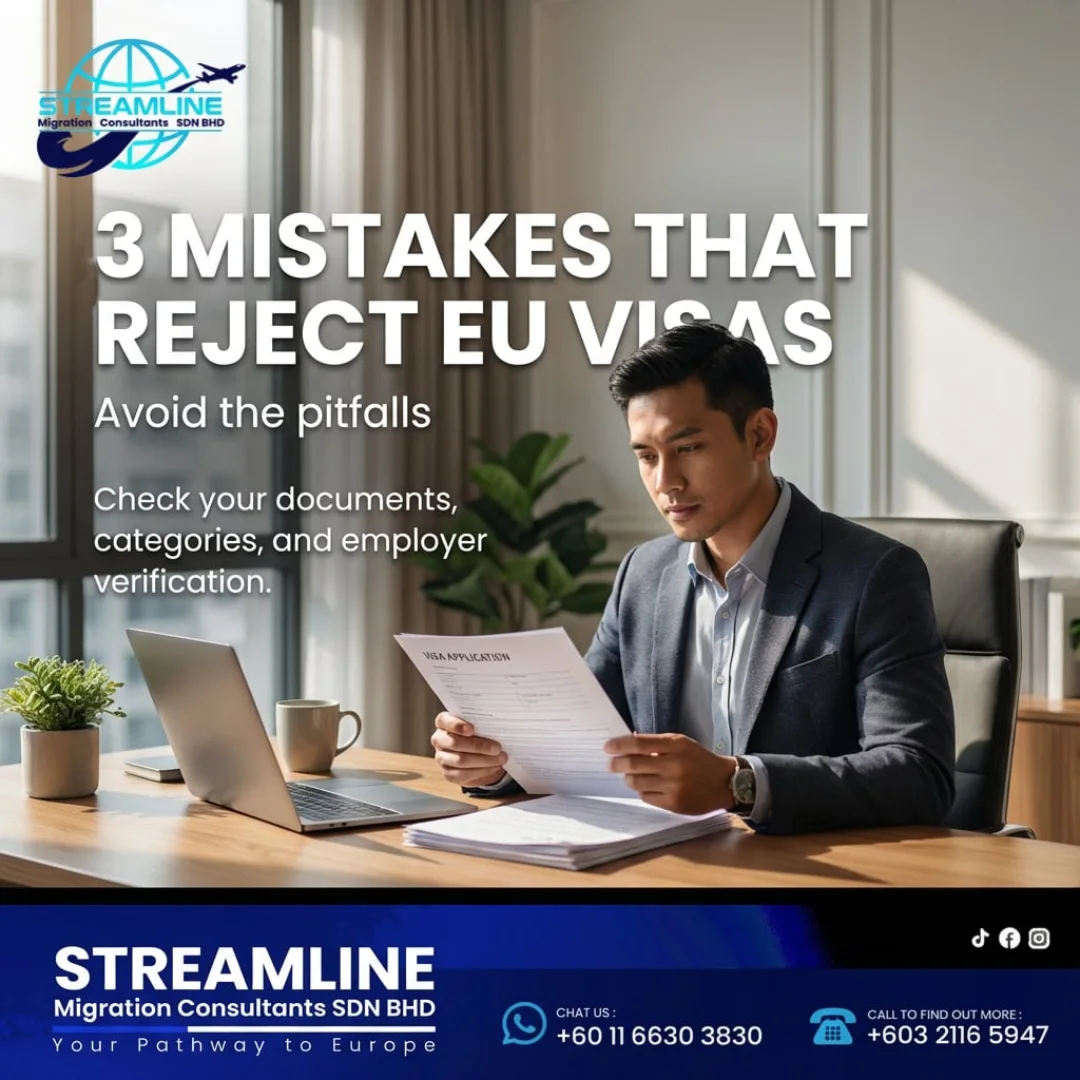 Streamline - Applying for an EU Visa? Don't skip these steps! 👇 Many ...