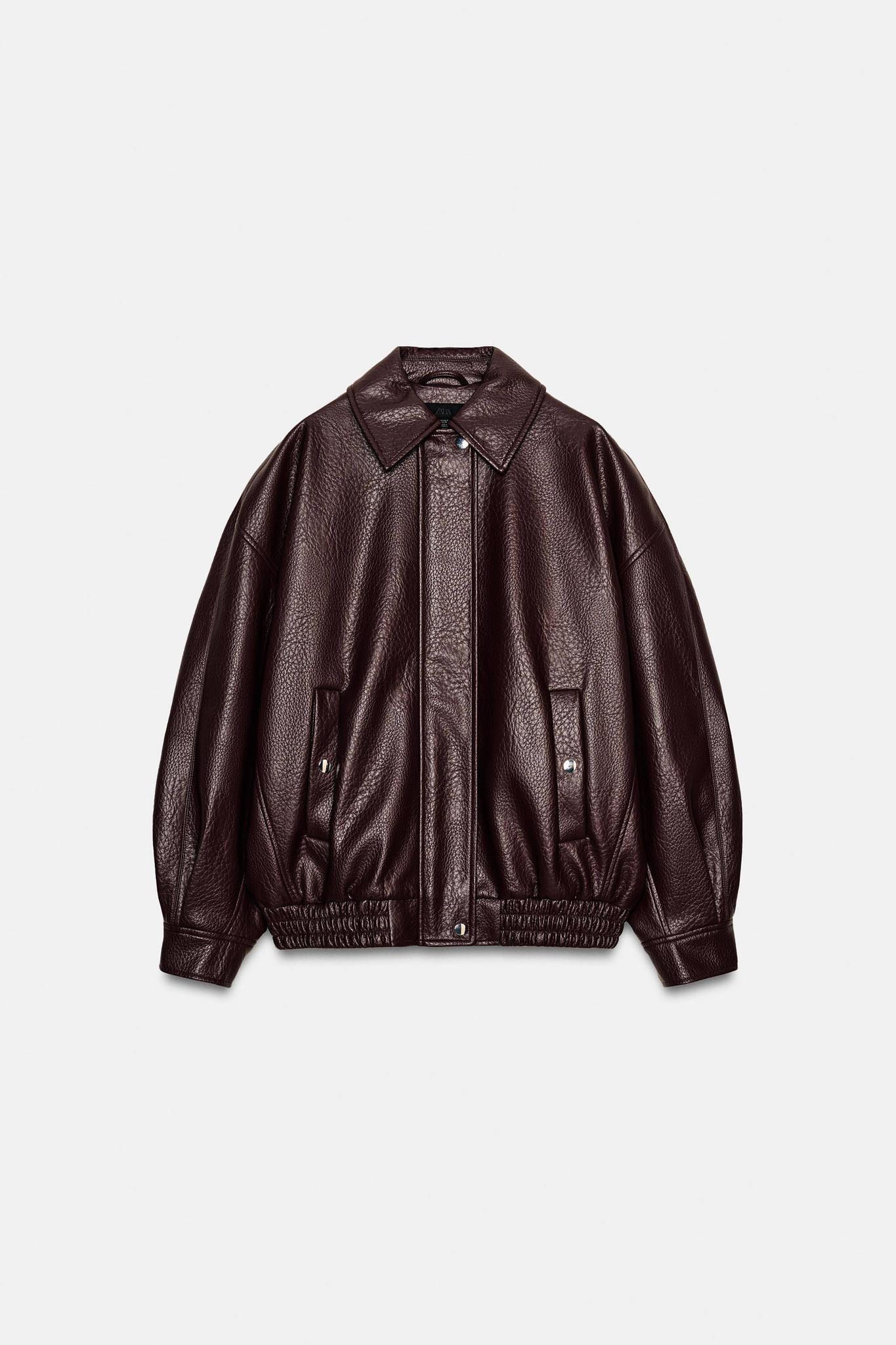 ジャケット・アウター ZARA MA-1 FLIGHT LEATHER JACKET sold out