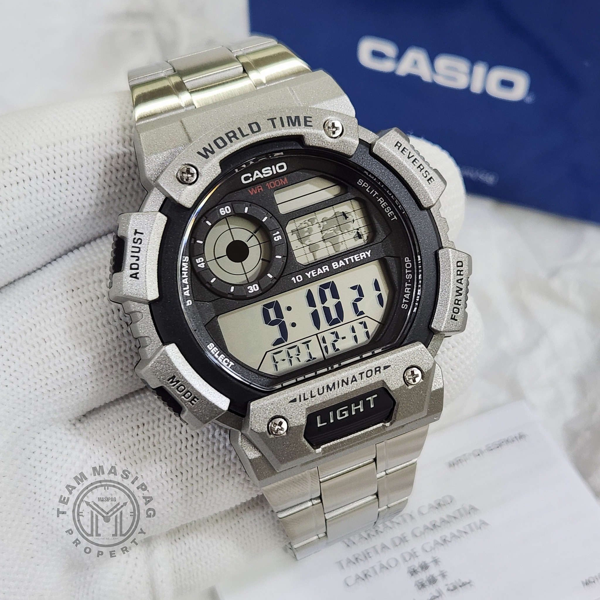 WATCH - Model: AE-1400WHD (For Him) Case Size (L×W×T): 48.4×51.4×14.4mm ...