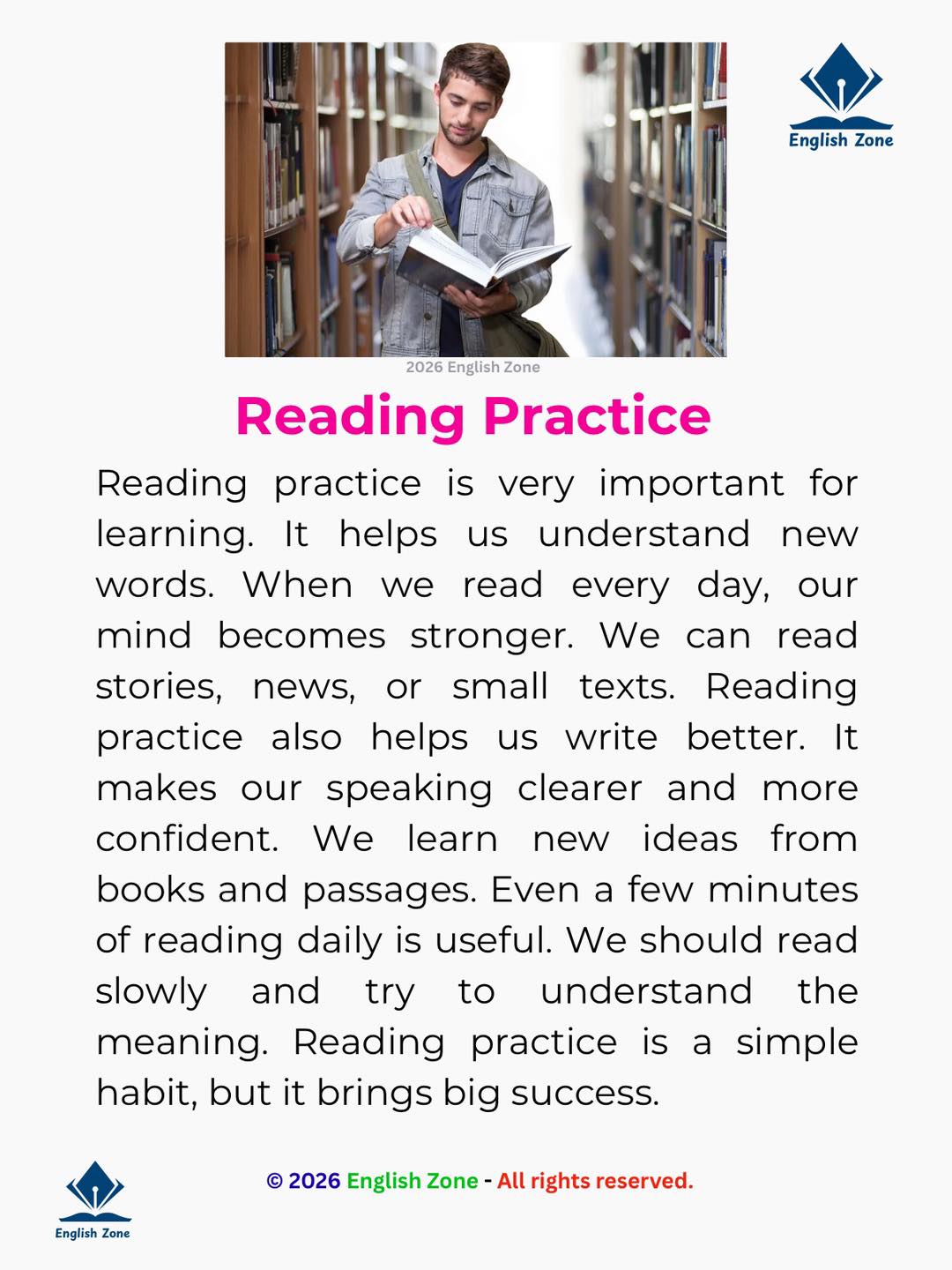 English - Practice Reading 📖🪴 . . . #PracticeReadingEnglish #reading # ...