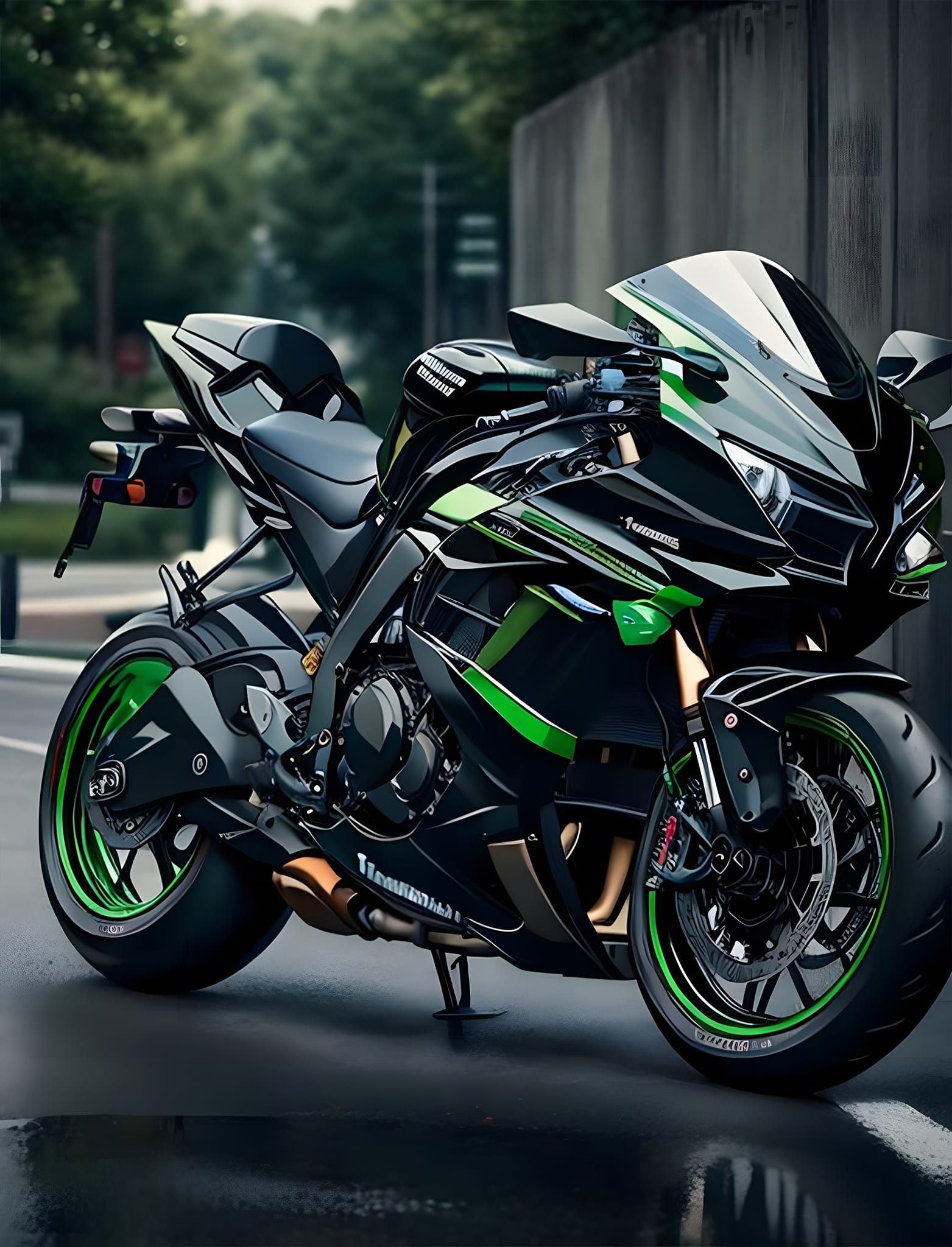 【miicha】 Kawasaki Ninja ZX-10R 😘 🏍️ . . . #Honda #Kawazaki #Ducati