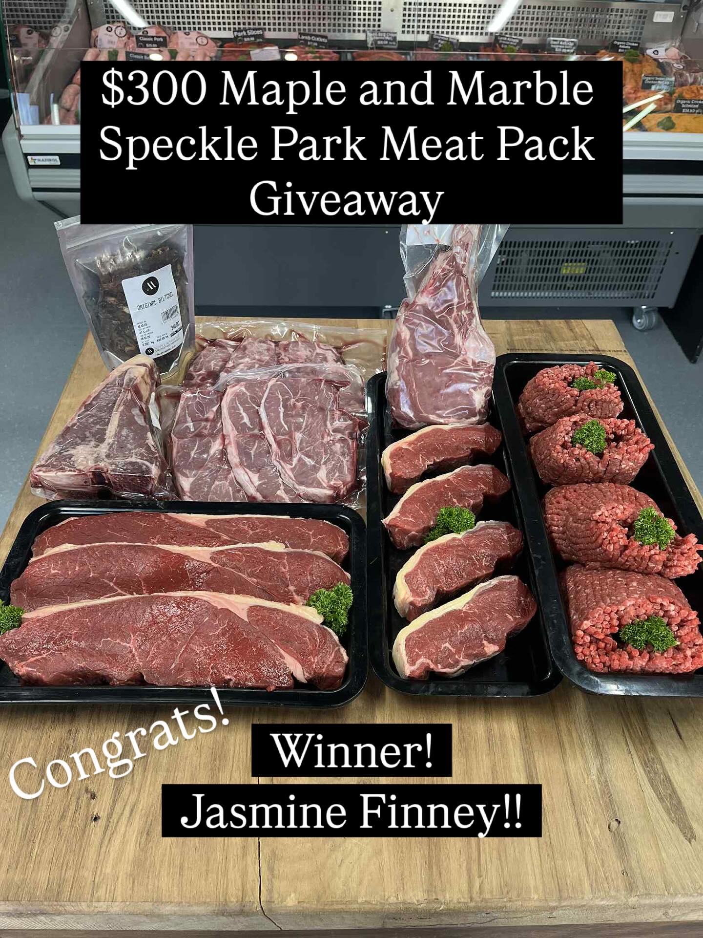 Maple - 🎉 Huge congrats to the winner of our $300 Meat Pack as part of ...