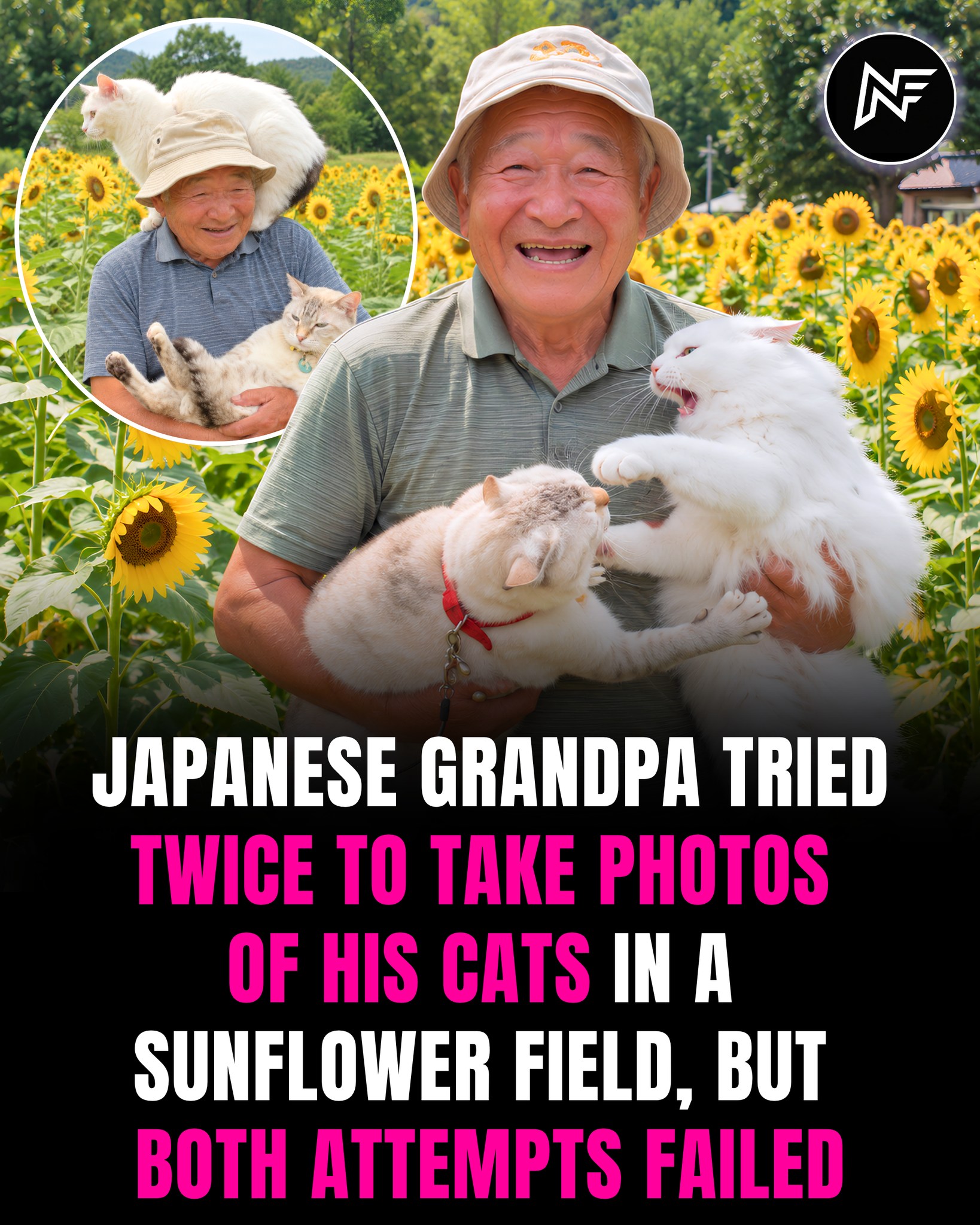 Some people travel for the scenery. This Japanese cat owner gets