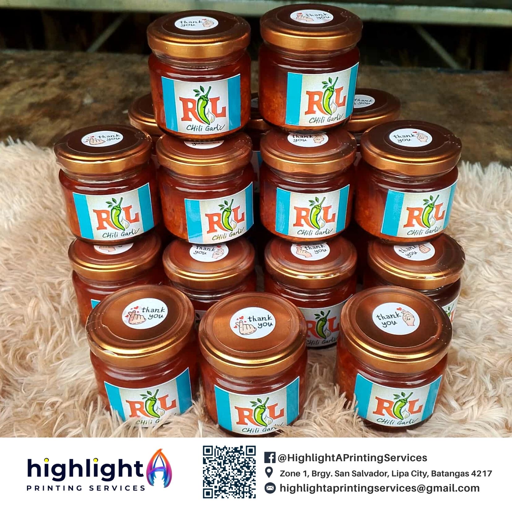 Highlight - Packaging Label for RL Chili Garlic 🌶️ Printed by Highlight ...