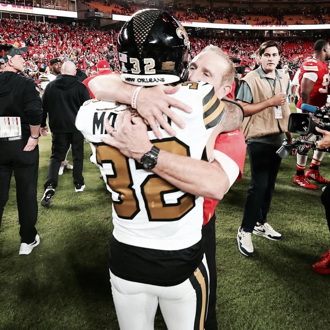 Steven - Spags and Tyrann Mathieu after the Chiefs-Saints game. 📸 ️ ...