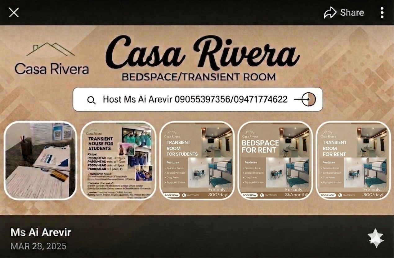 Casa Rivera Bedspace/ Transient Room For Rent | San Jose del Monte