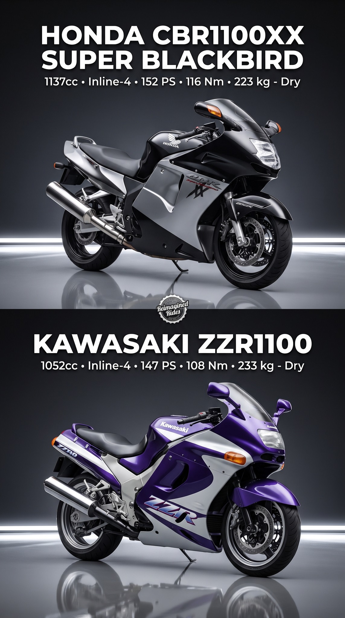 2001 Honda CBR1100XX Super Blackbird vs 2001 Yamaha YZF-R1