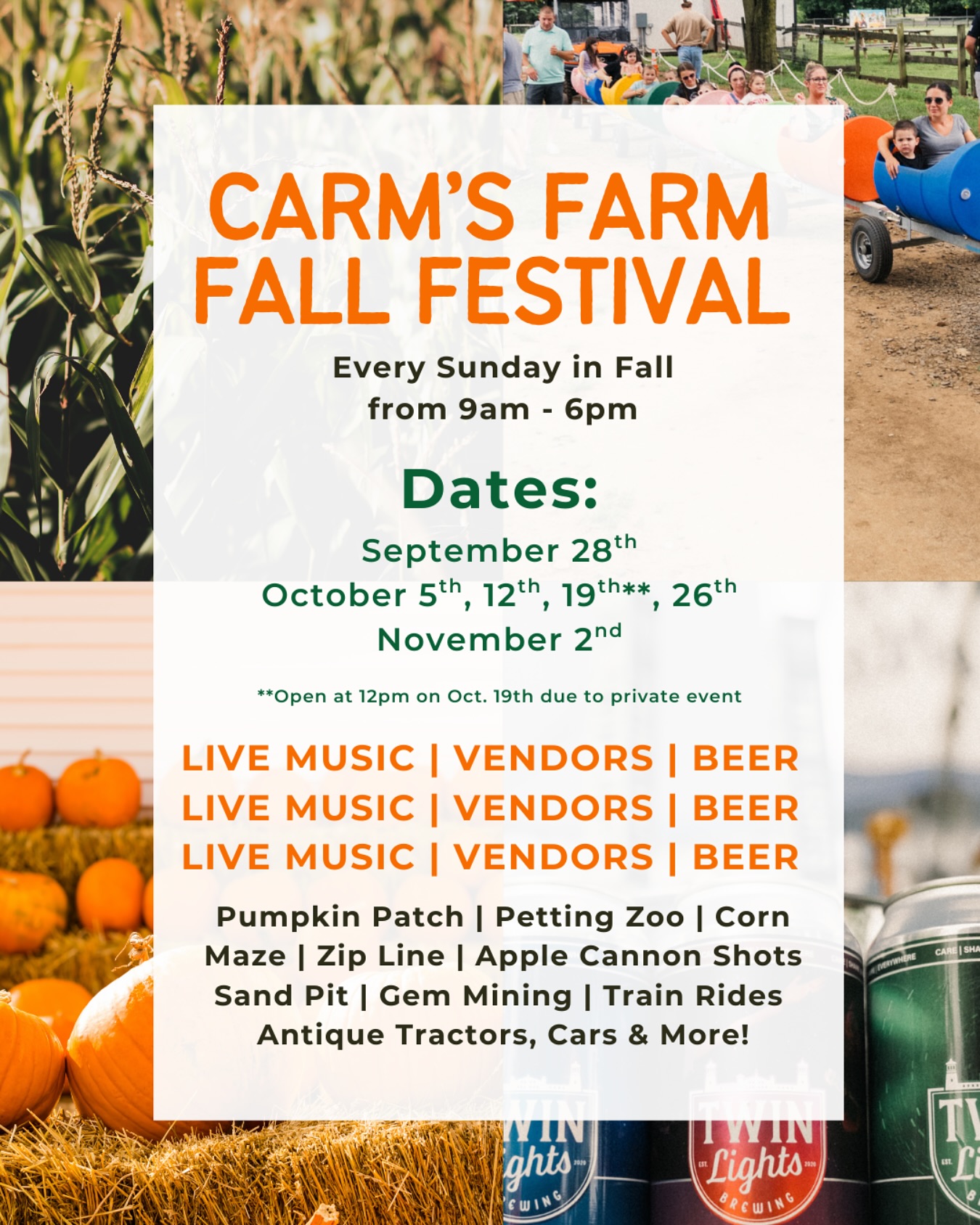 Carm’s Farm - ‼️Carm's Farm Fall Fest 2025‼️ Every Sunday... | Facebook